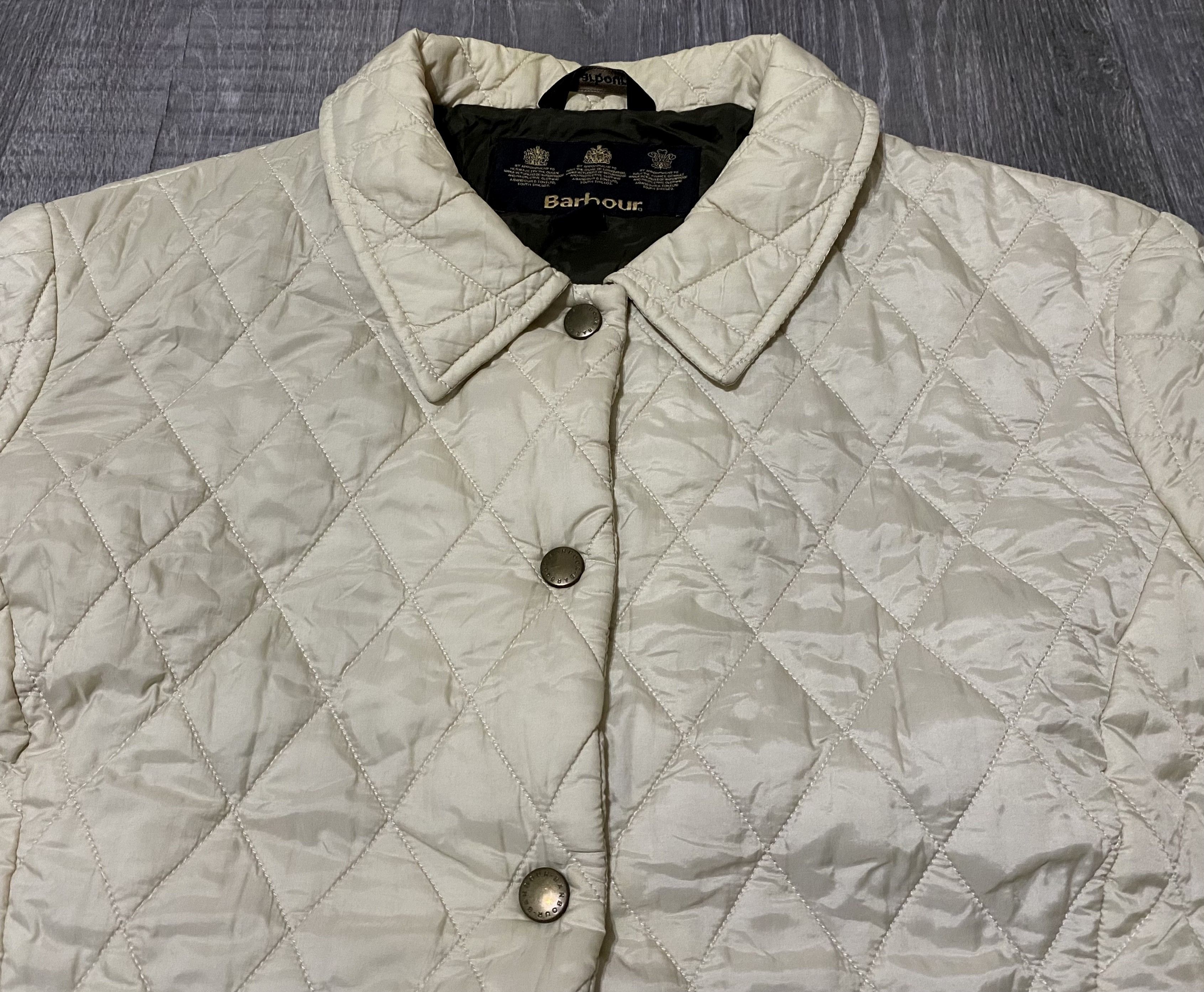 Barbour Women’s Barbour Beige Shaped Lightweight Quilt Short Jacket Size L / US 10 / IT 46 - 6 Thumbnail