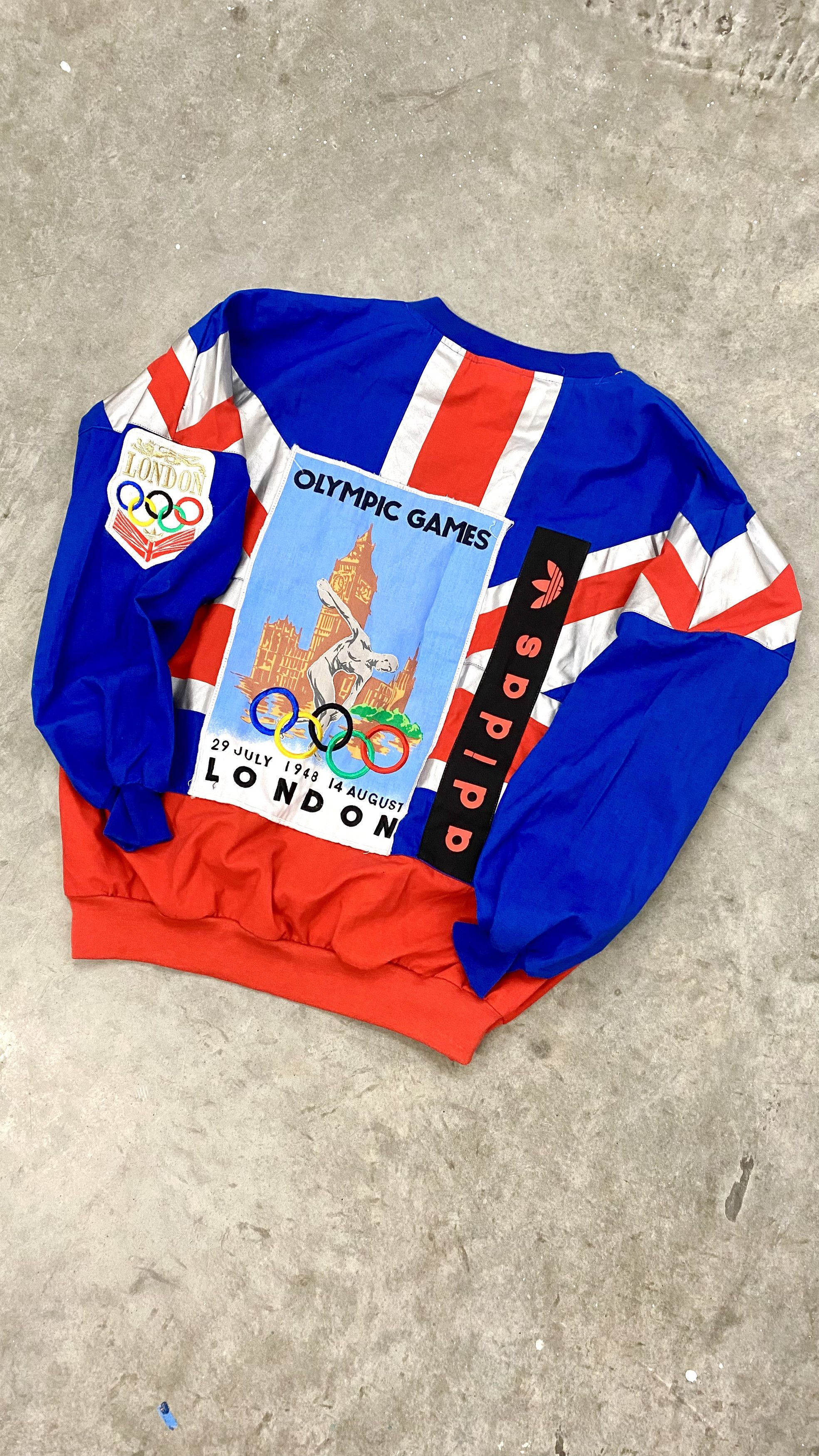 Adidas RARE VTG Adidas 80s London Olympics Sweatshirt Size US M / EU 48-50 / 2 - 2 Thumbnail