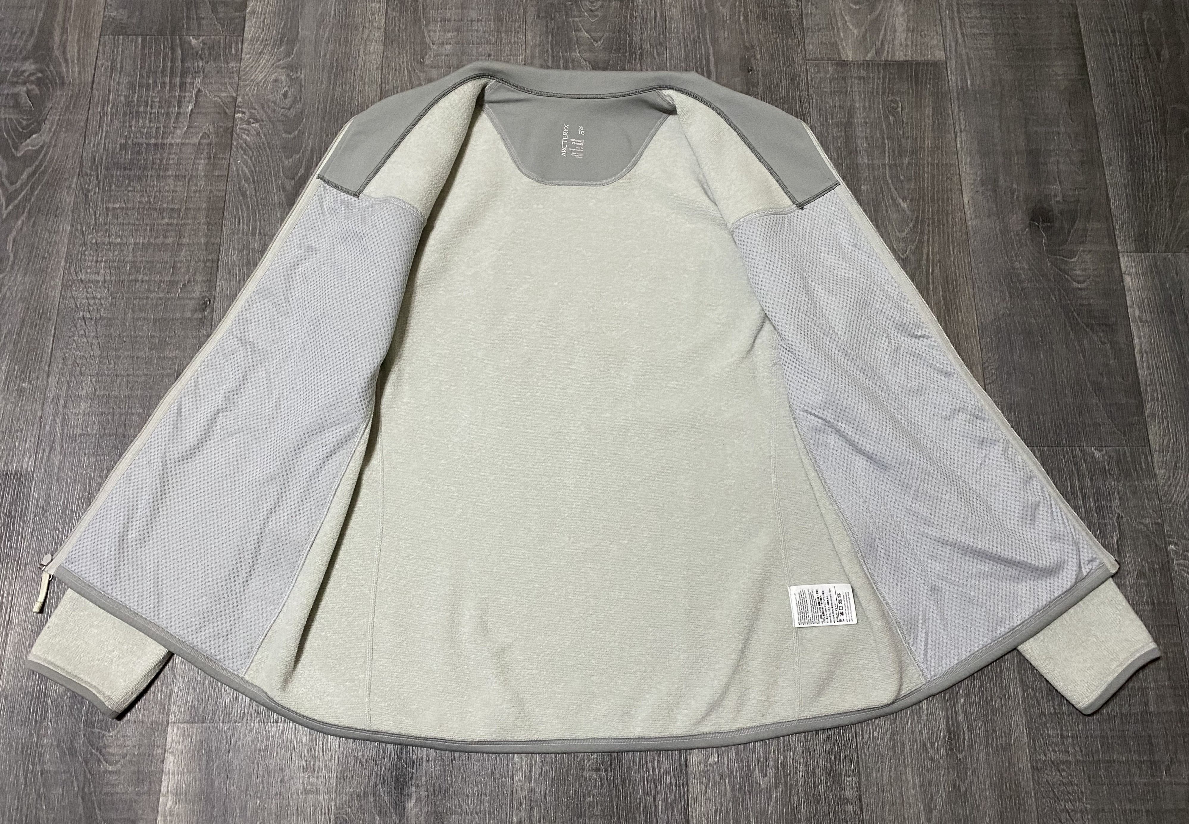 Arc'teryx Women's Unisex Arc'Teryx Grey Zip Sweater Light Jacket Size US XL / EU 56 / 4 - 4 Thumbnail