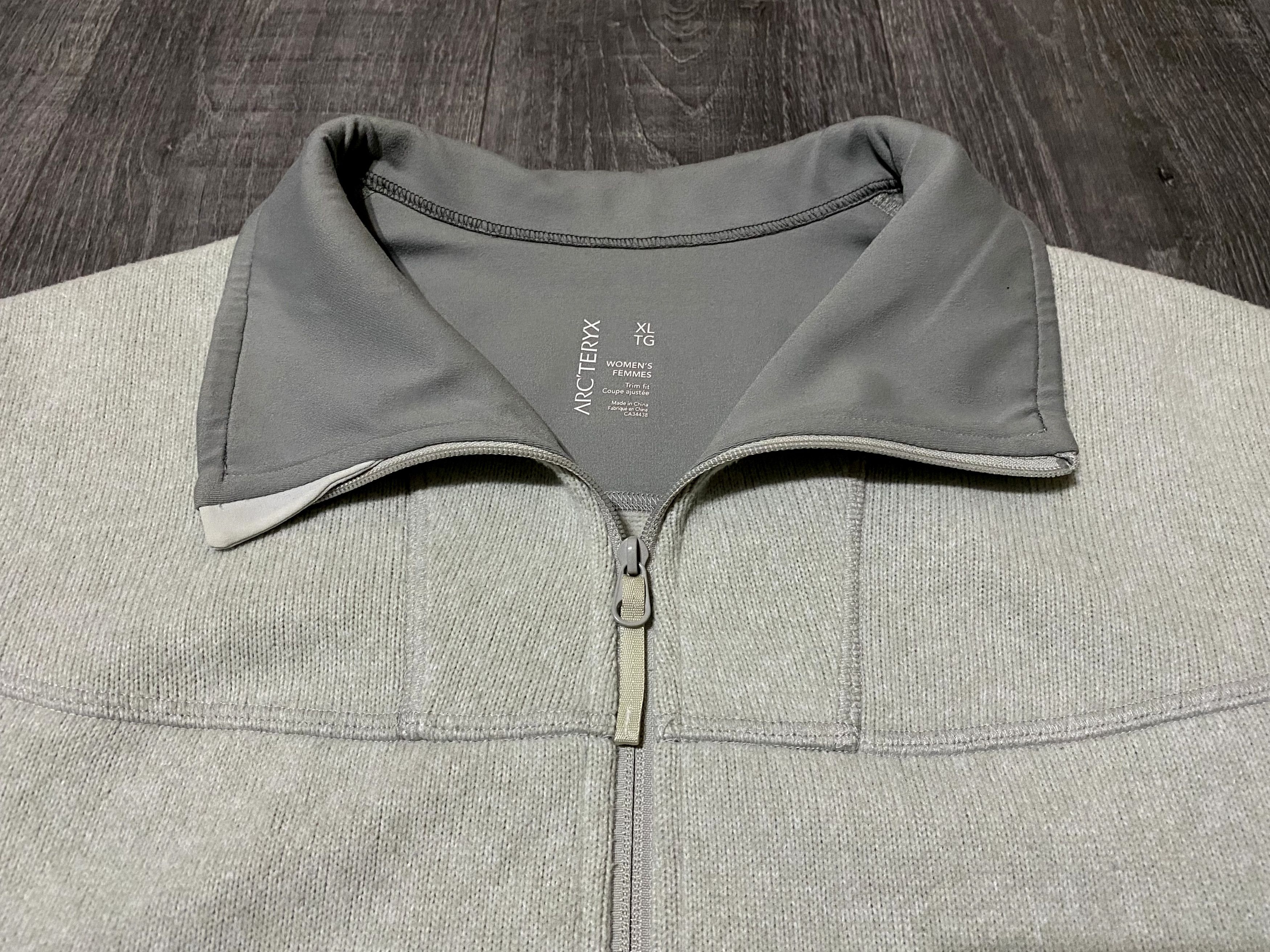 Arc'teryx Women's Unisex Arc'Teryx Grey Zip Sweater Light Jacket Size US XL / EU 56 / 4 - 7 Thumbnail