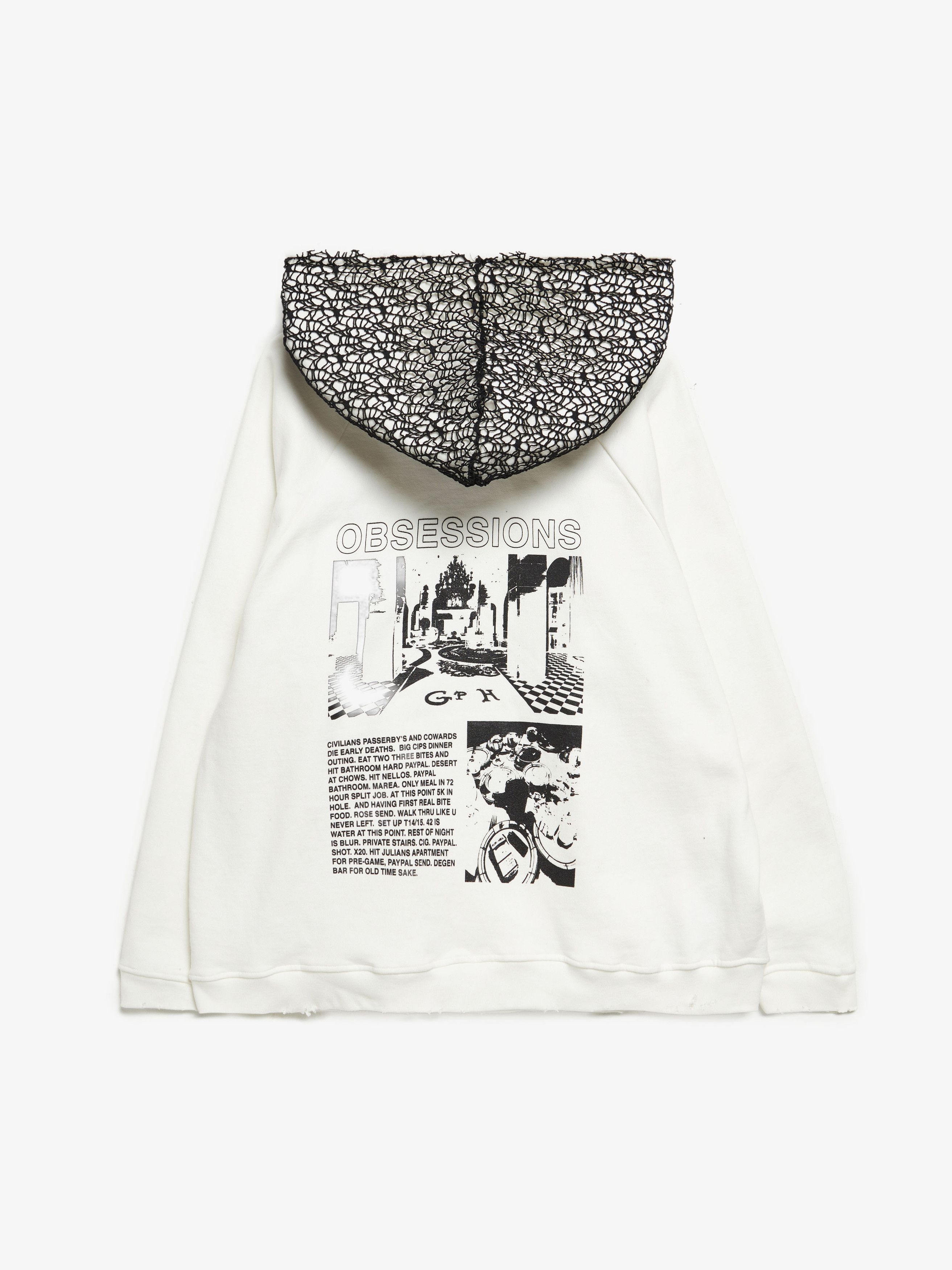 ALEXANDER DIGENOVA Spider Web Detail Front Pocket Cotton Hoodie Size US XL / EU 56 / 4 - 1 Thumbnail