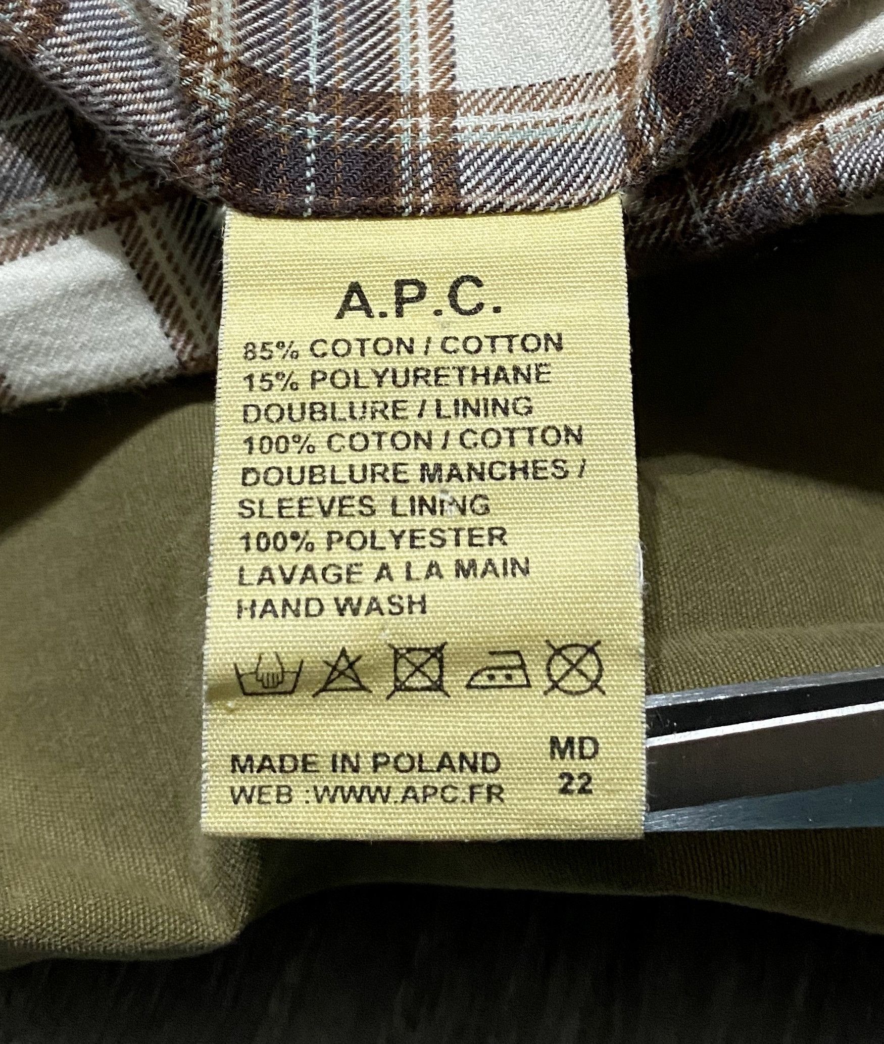 A.P.C. Women's A.P.C. Washed Olive Hooded Trench Pea Coat Jacket Size S / US 4 / IT 40 - 11 Thumbnail