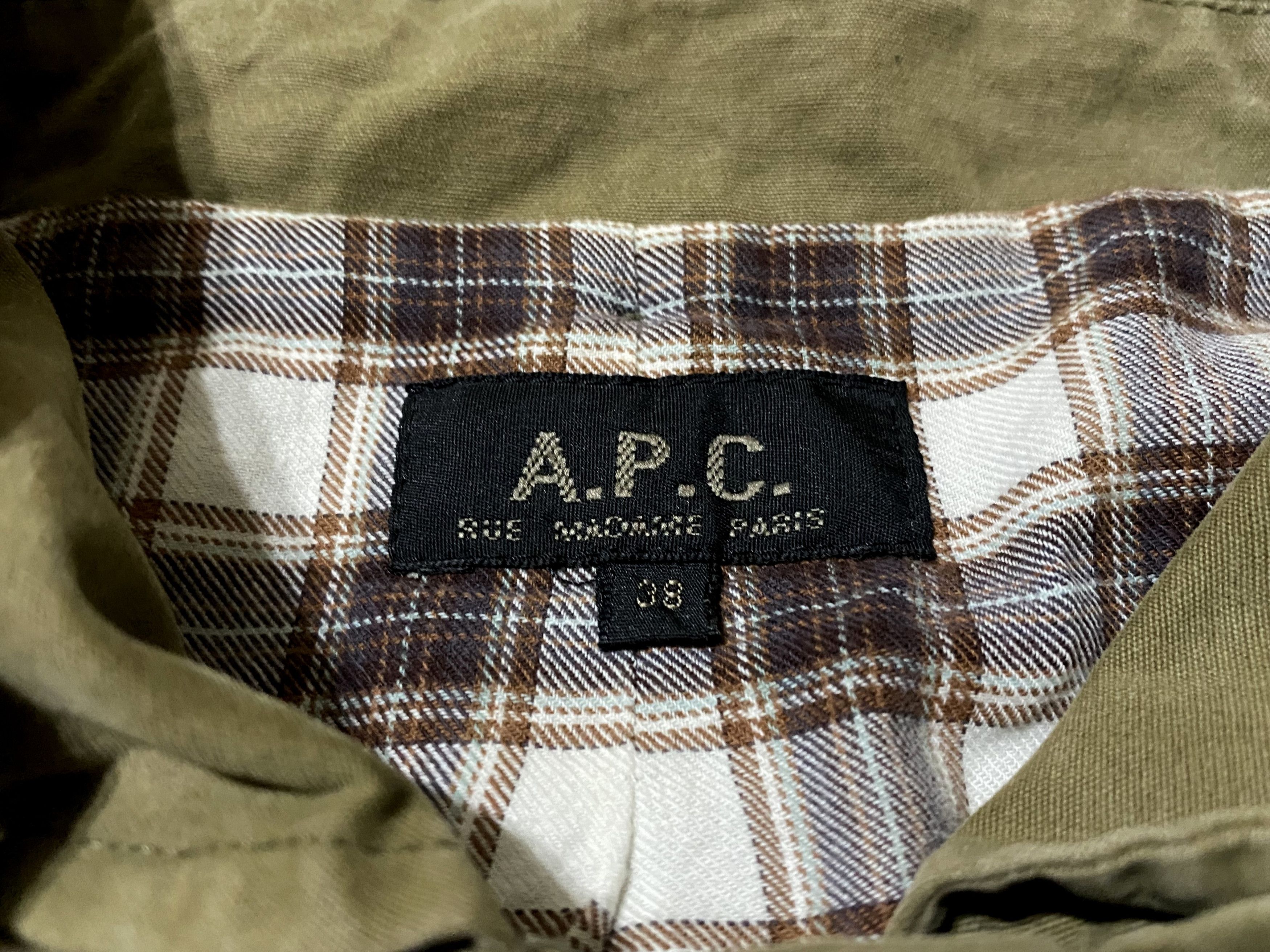 A.P.C. Women's A.P.C. Washed Olive Hooded Trench Pea Coat Jacket Size S / US 4 / IT 40 - 9 Thumbnail
