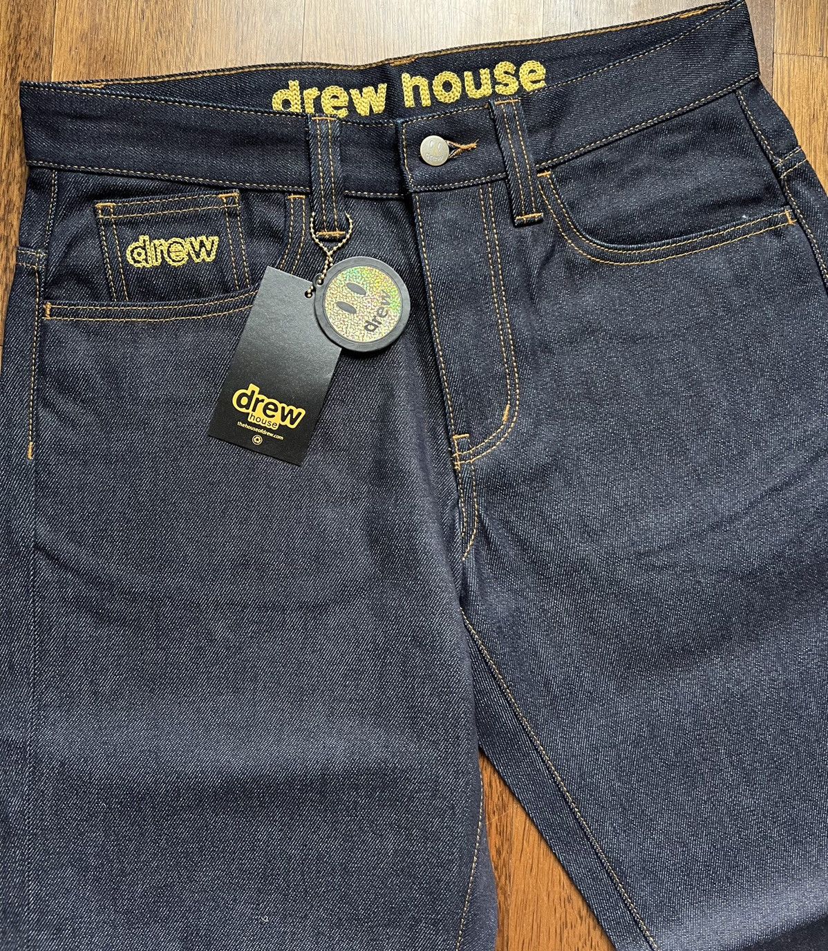 Drew House Wide Leg Jean Raw Denim