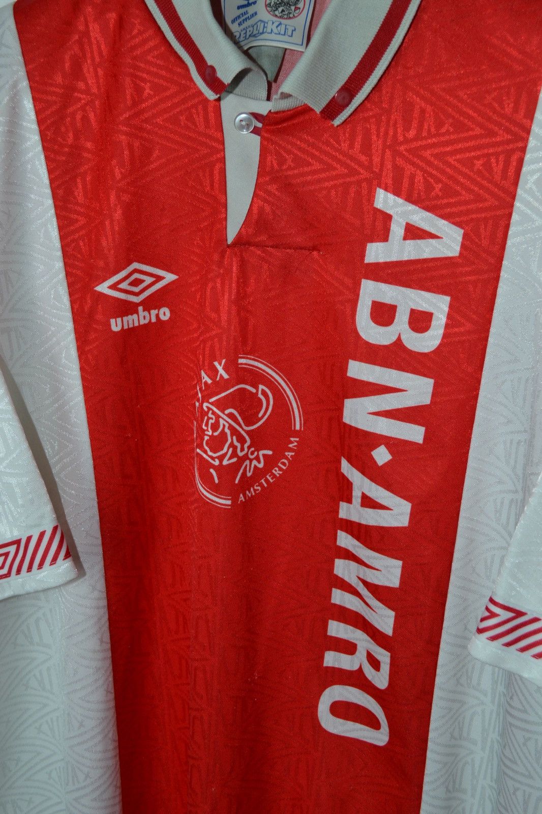 Umbro AJAX 1991-1993 HOME SHIRT FOOTBALL SOCCER JERSEY UMBRO Size US L / EU 52-54 / 3 - 2 Thumbnail
