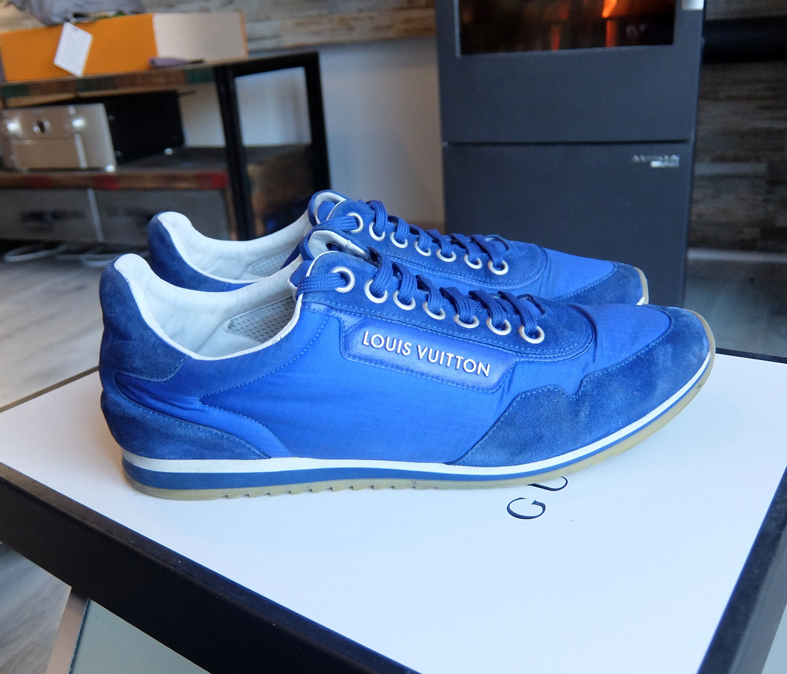 Louis Vuitton Louis Vuitton Sneakers 42,5 blue sneaker shoes shoe Size US 9.5 / EU 42-43 - 4 Thumbnail