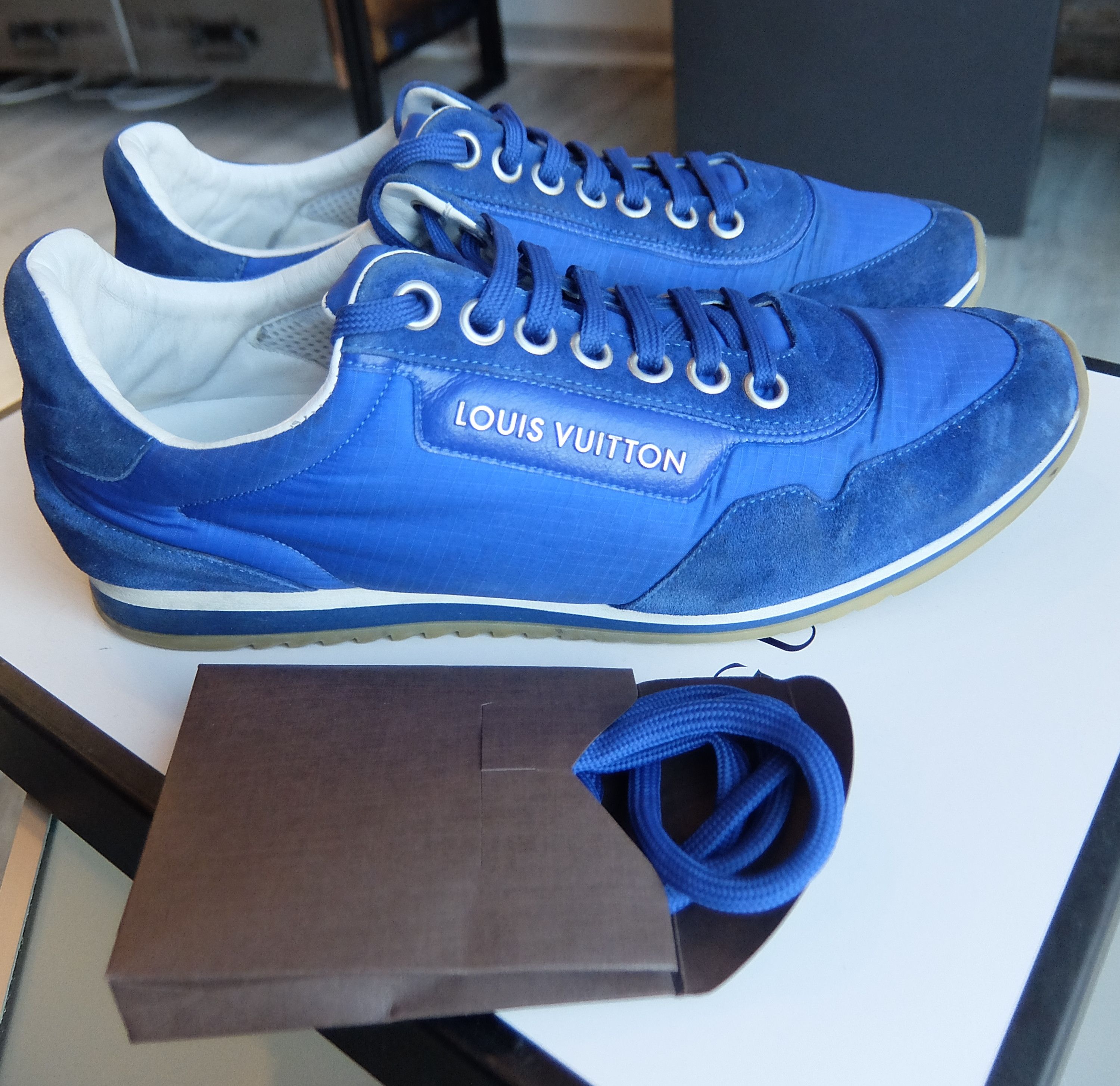 Louis Vuitton Louis Vuitton Sneakers 42,5 blue sneaker shoes shoe Size US 9.5 / EU 42-43 - 5 Thumbnail