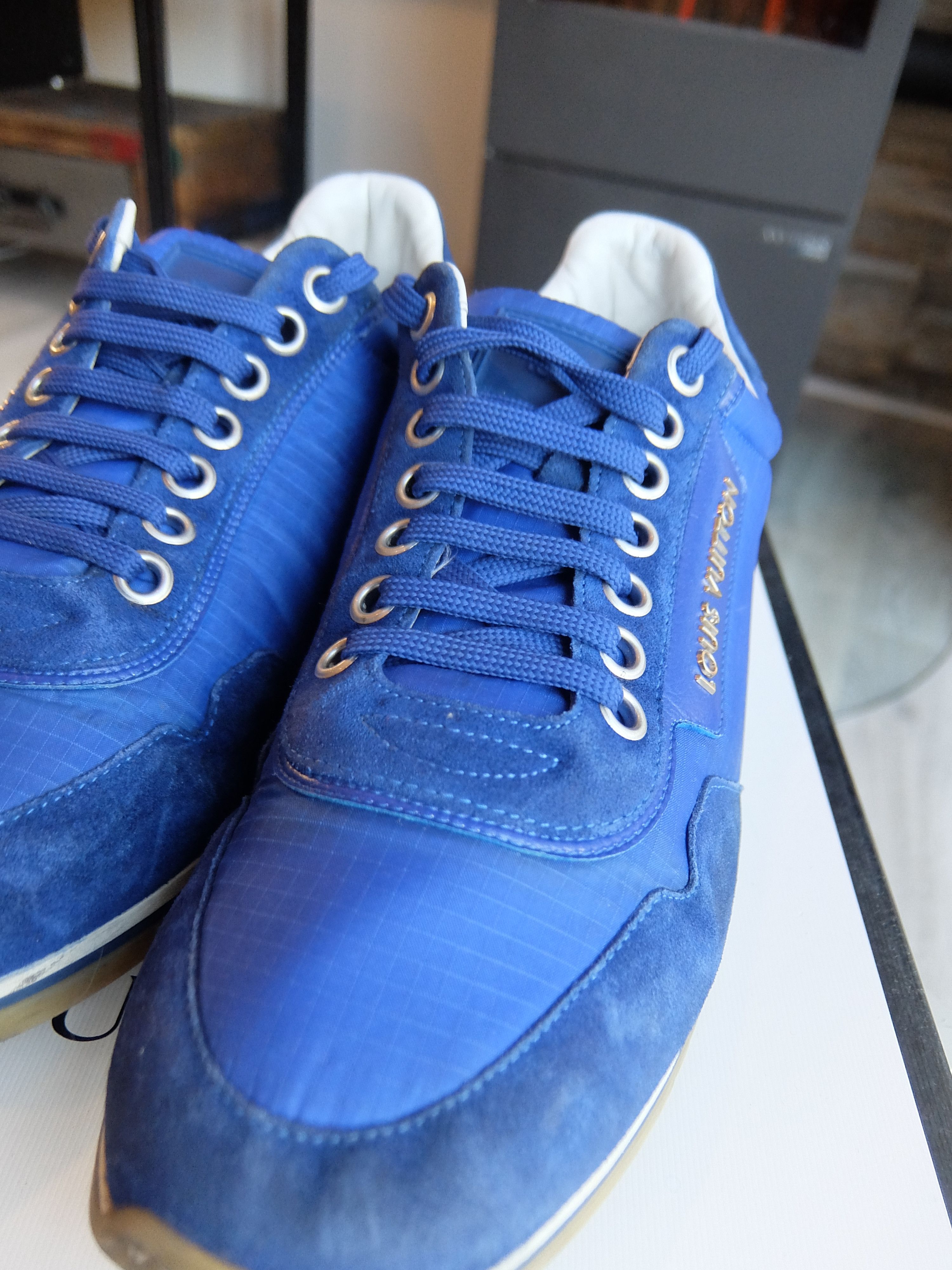 Louis Vuitton Louis Vuitton Sneakers 42,5 blue sneaker shoes shoe Size US 9.5 / EU 42-43 - 9 Thumbnail