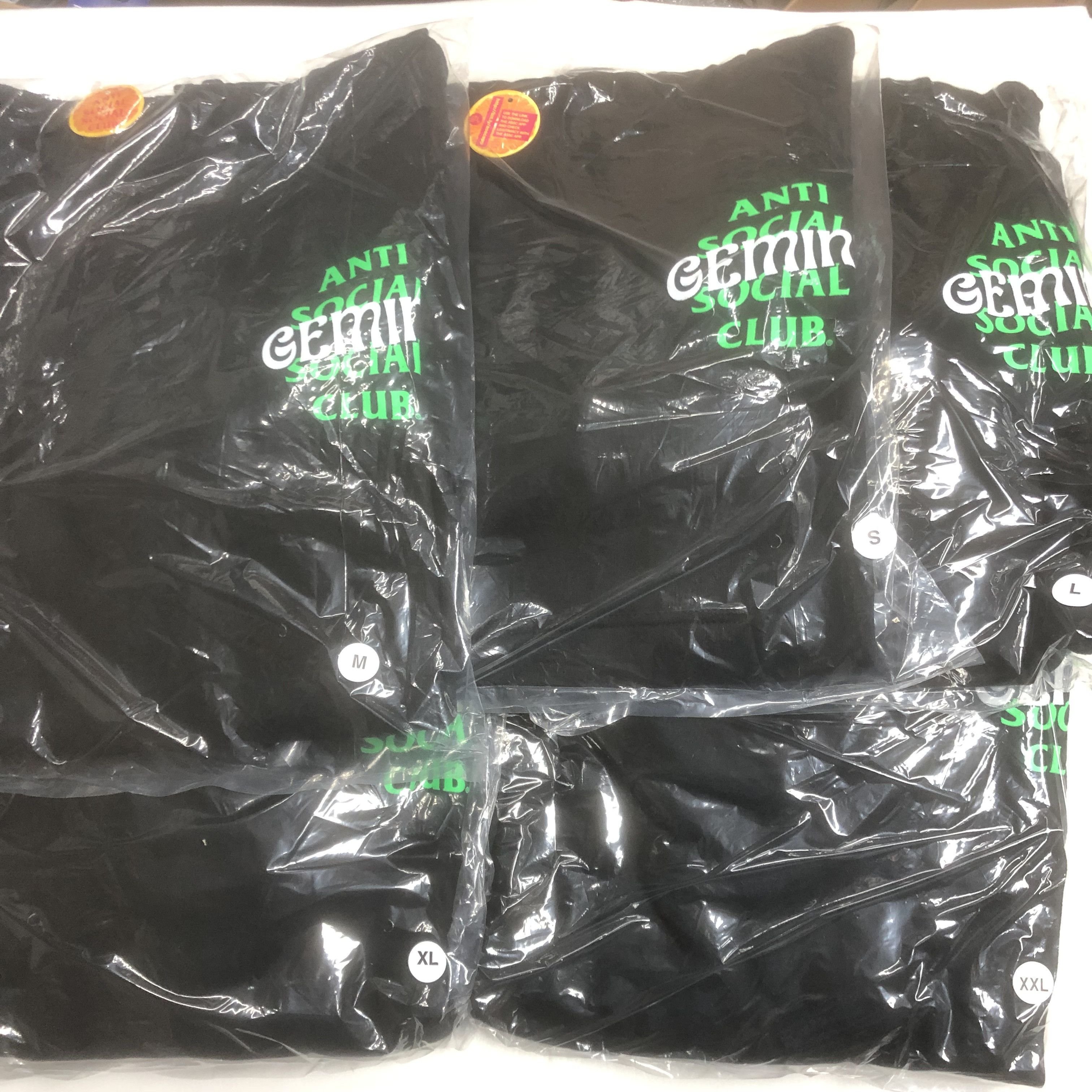 Anti Social Social Club DS Green ASSC Gemeni Black Hoodie BAPE KITH FTP FOG CDG KAWS Size US XXL / EU 58 / 5 - 7 Thumbnail