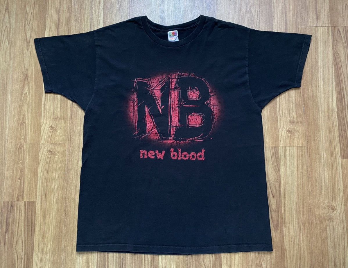 Vintage New Blood Official Wrestling T Shirt WWE Stone Cold