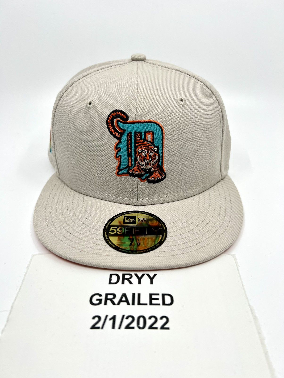 New Era CREAM DETROIT TIGERS ORANGE BOTTOM 2005 ALL STAR GAME 7 1/8 Size ONE SIZE - 5 Thumbnail