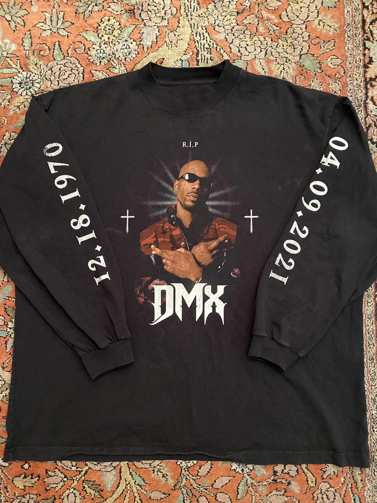 image of Balenciaga X Yeezy Dmx Tribute Black Sweatshirt L, Men's (Size Large)