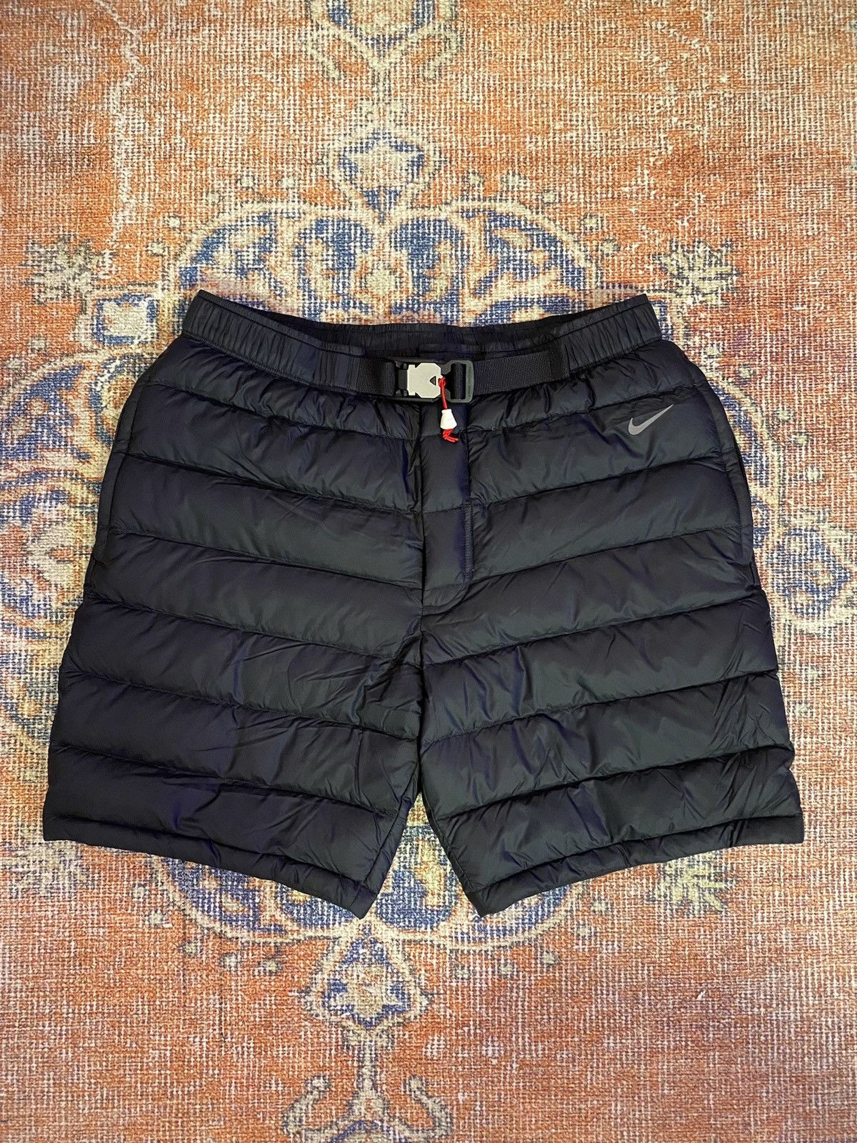 Nike × Tom Sachs Nike X Tom Sachs Down Fill Black Puffer Shorts Size US 30 / EU 46 - 1 Thumbnail