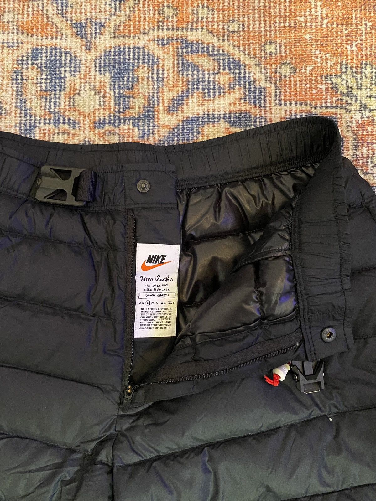 Nike × Tom Sachs Nike X Tom Sachs Down Fill Black Puffer Shorts Size US 30 / EU 46 - 3 Thumbnail