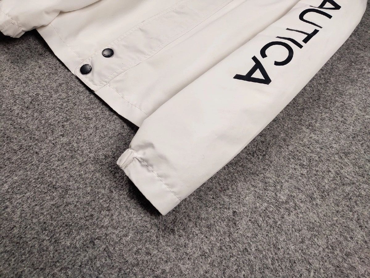 Nautica Nautica Windbreaker White with Logo Hooded zip up Jacket Size US S / EU 44-46 / 1 - 5 Thumbnail