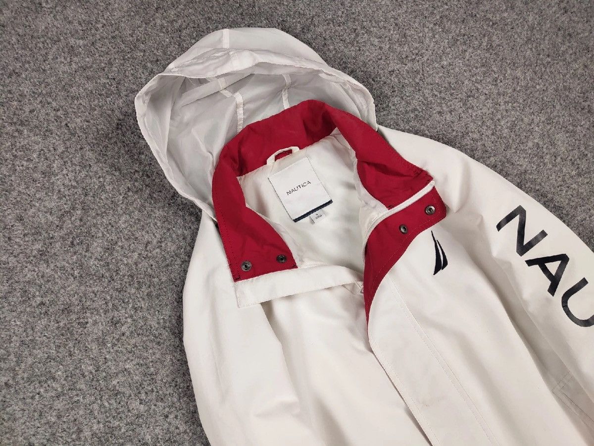 Nautica Nautica Windbreaker White with Logo Hooded zip up Jacket Size US S / EU 44-46 / 1 - 7 Thumbnail