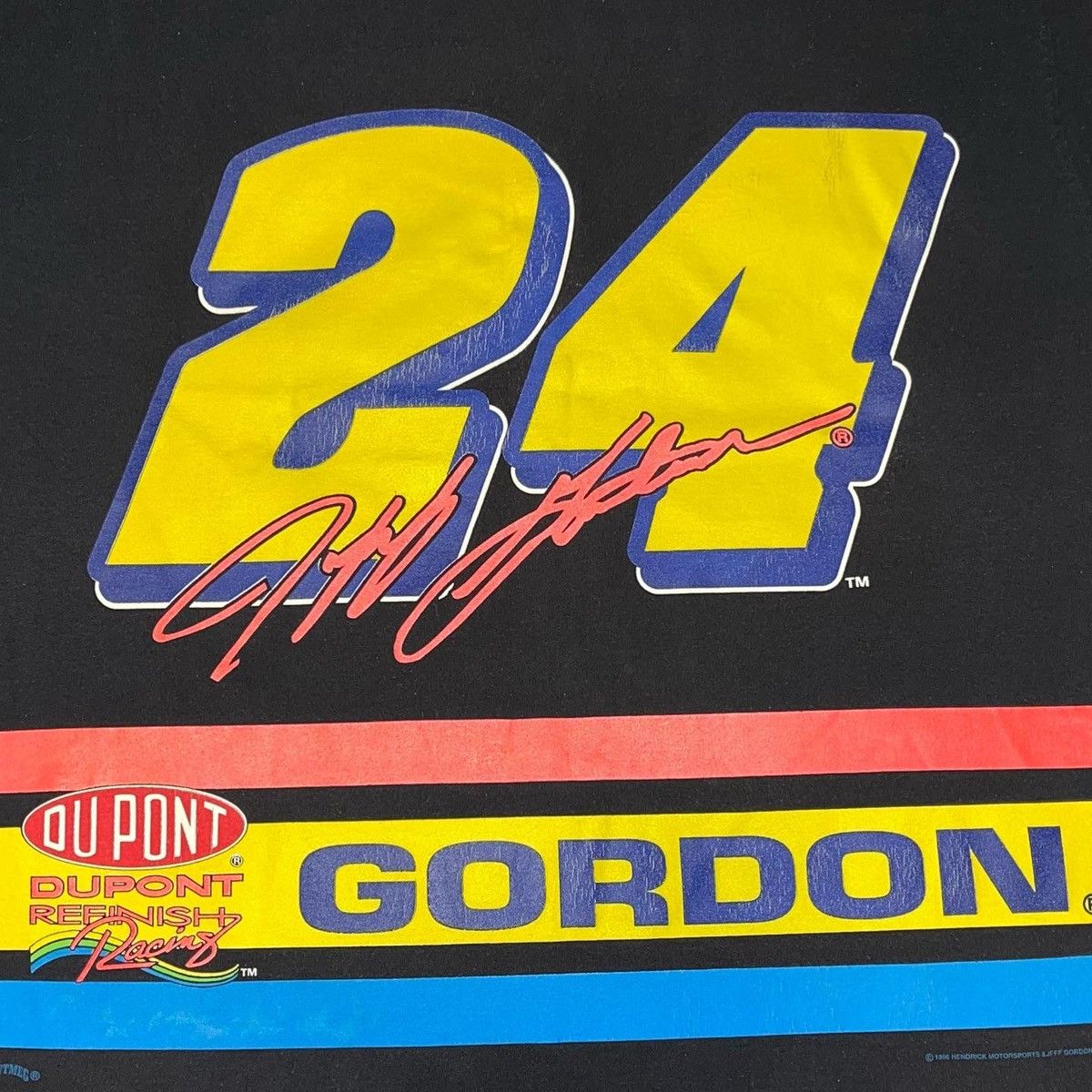 Nutmeg Vintage 90s Jeff Gordon Nascar Racing T Shirt 🏎 Size US XL / EU 56 / 4 - 3 Thumbnail