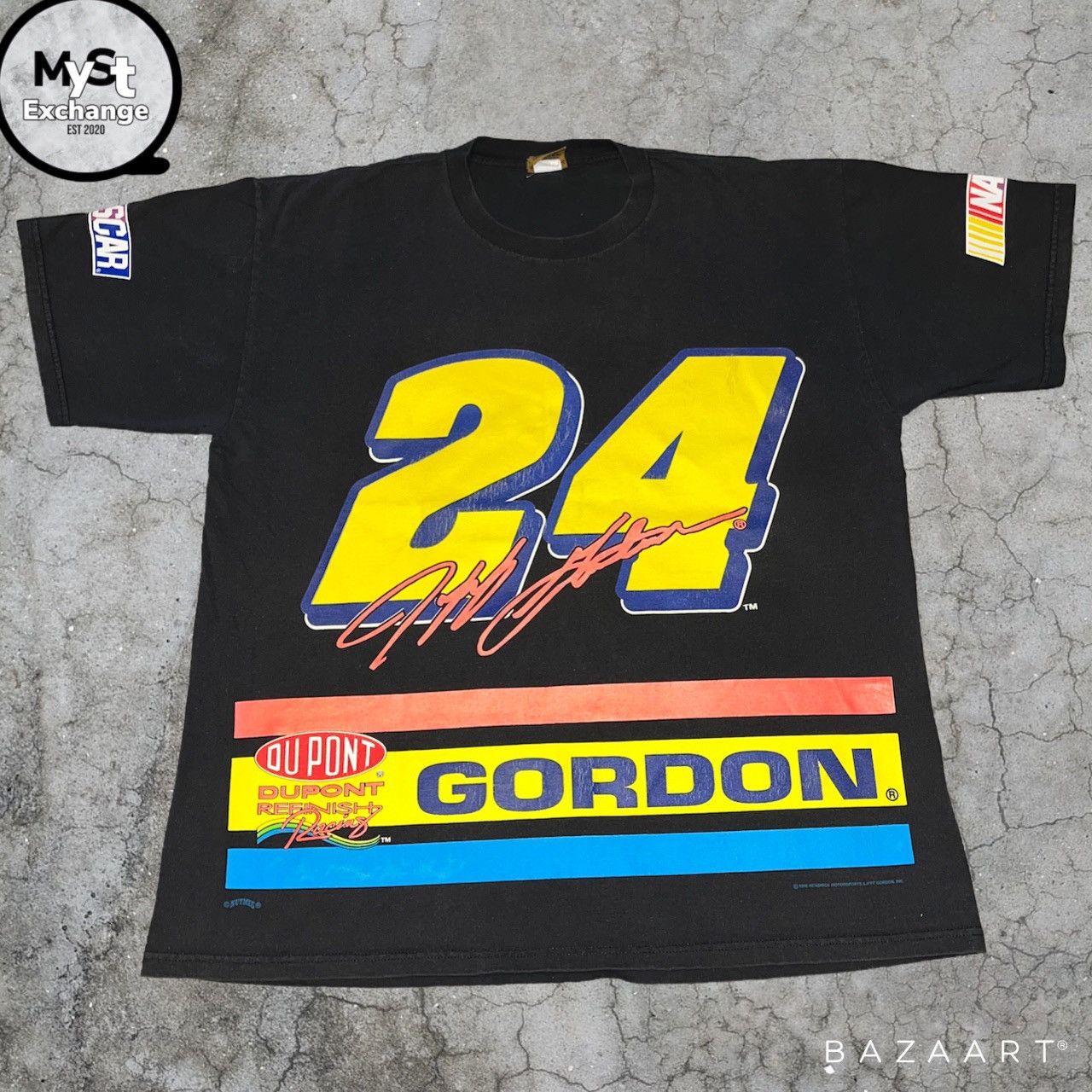 Nutmeg Vintage 90s Jeff Gordon Nascar Racing T Shirt 🏎 Size US XL / EU 56 / 4 - 1 Thumbnail