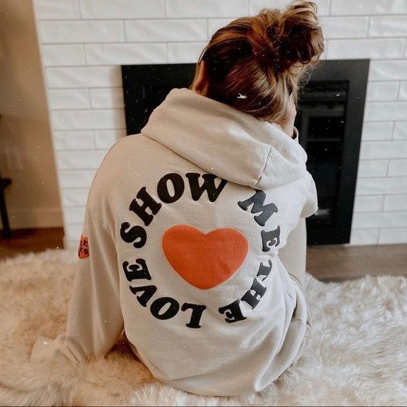 Talentless show me the love hoodie new arrivals