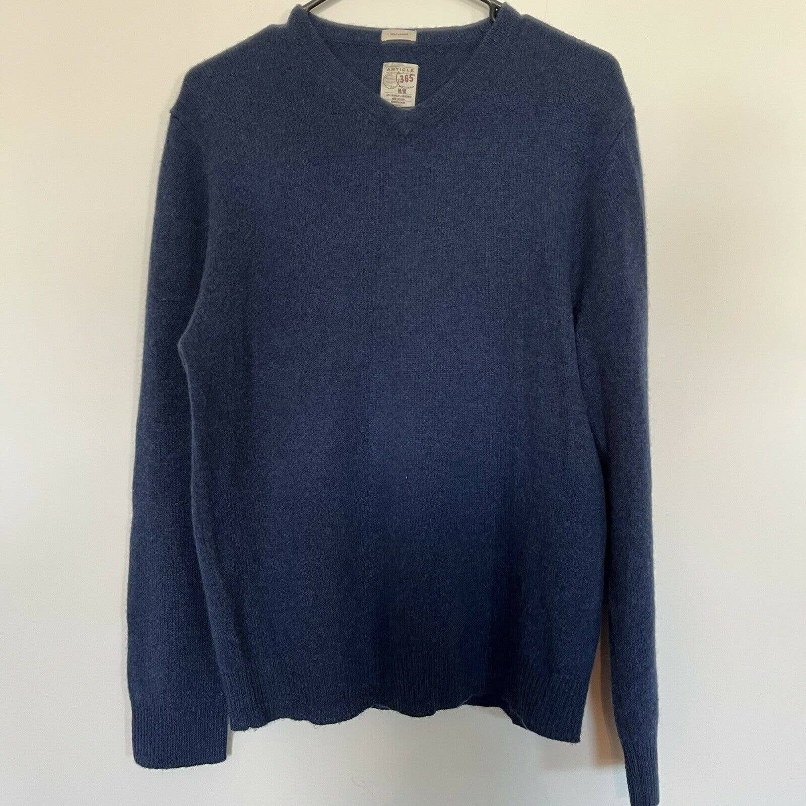 Article 365 Article 365 Men's 100% Cashmere V-Neck Sweater Size Medium ...