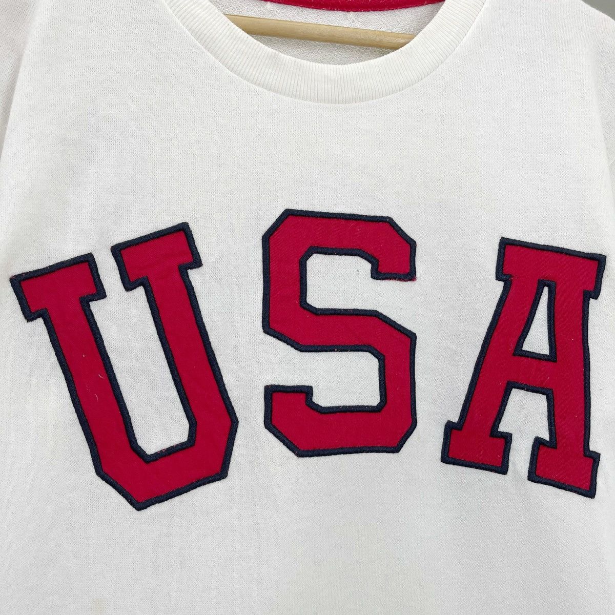 Japanese Brand USA Spellout Embroidered Big Logo Crewneck Sweatshirt Size M Size US M / EU 48-50 / 2 - 5 Thumbnail