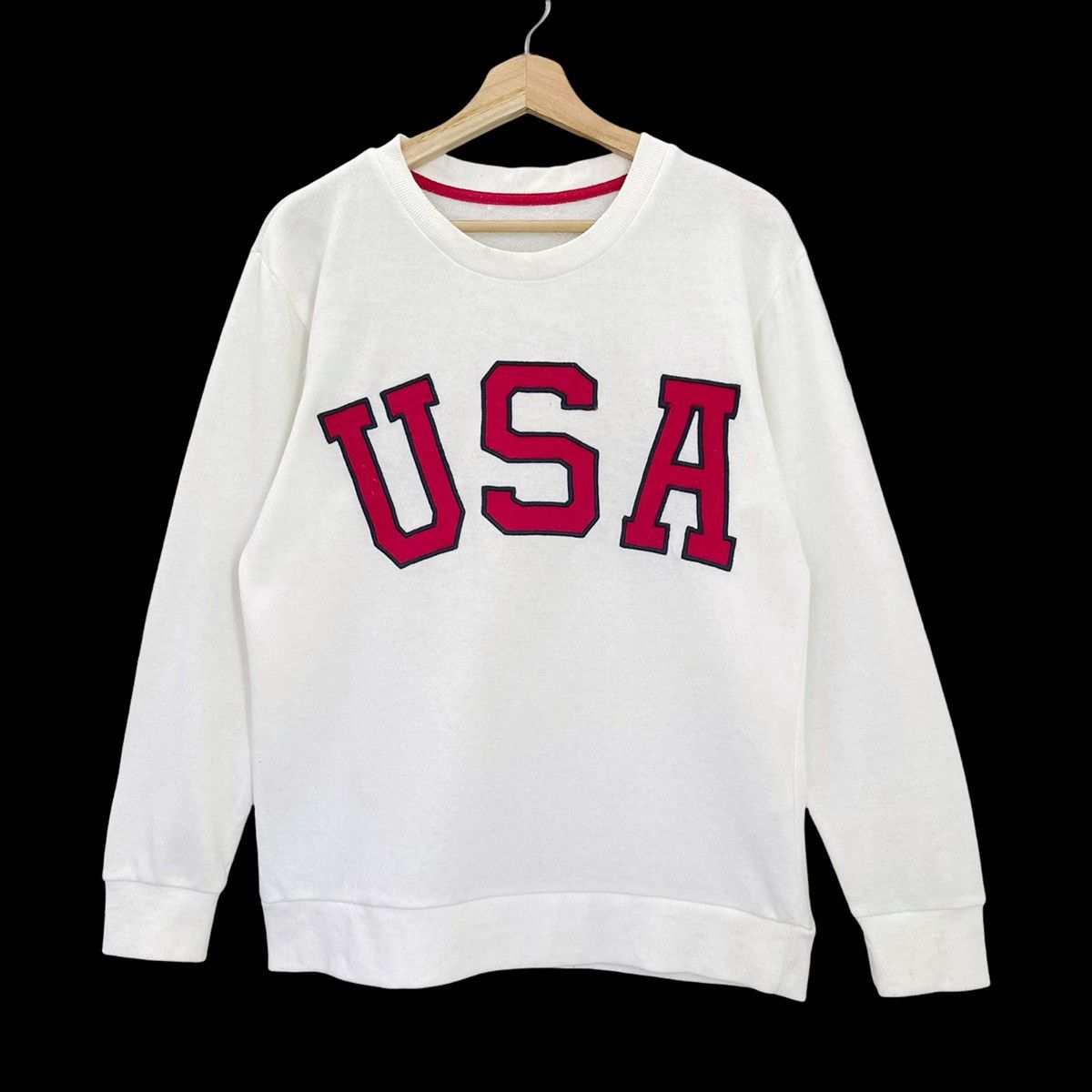 Japanese Brand USA Spellout Embroidered Big Logo Crewneck Sweatshirt Size M Size US M / EU 48-50 / 2 - 3 Thumbnail