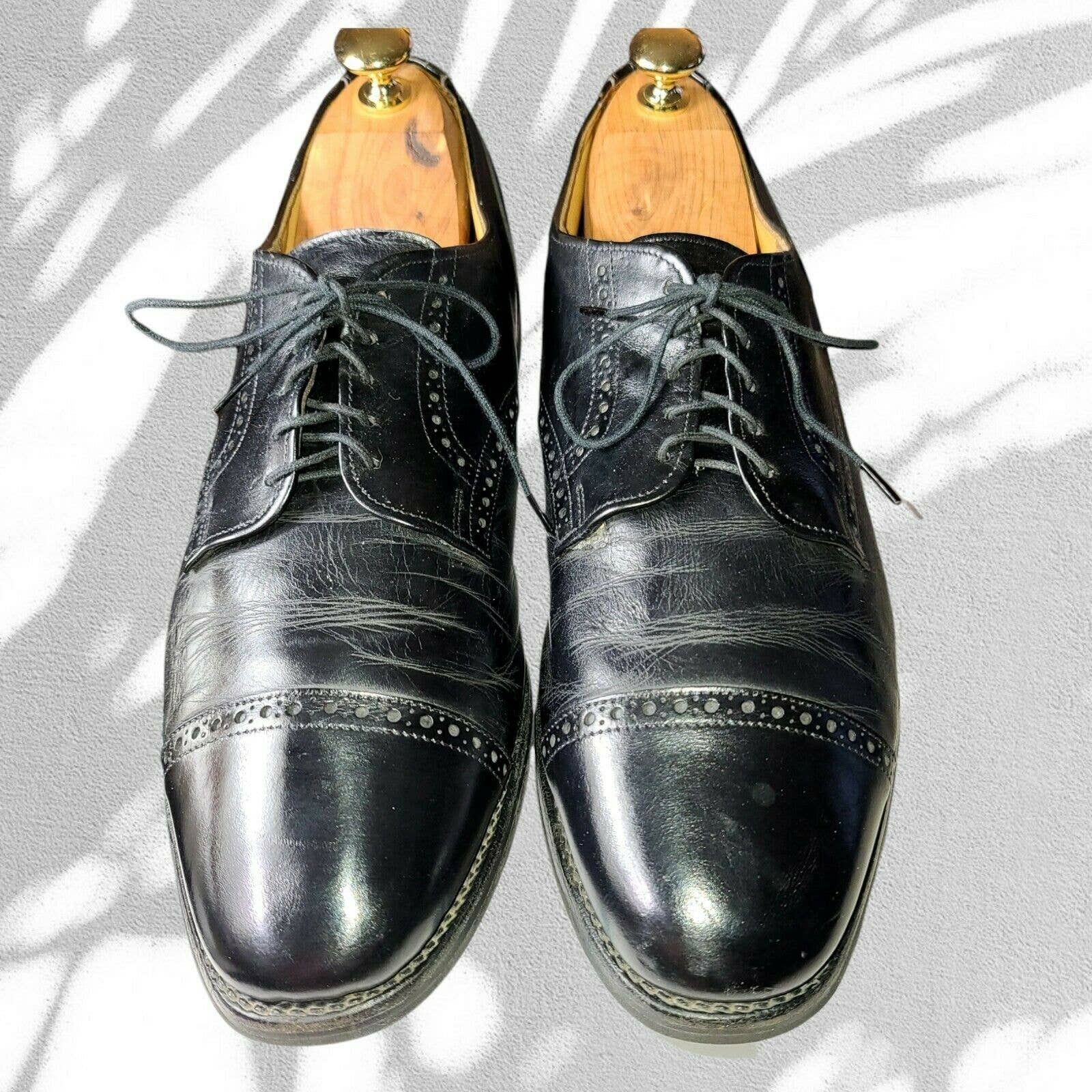 Allen Edmonds Allen Edmonds Mens 11.5 B Benton 3408 Black Cap Toe Shoes Grailed
