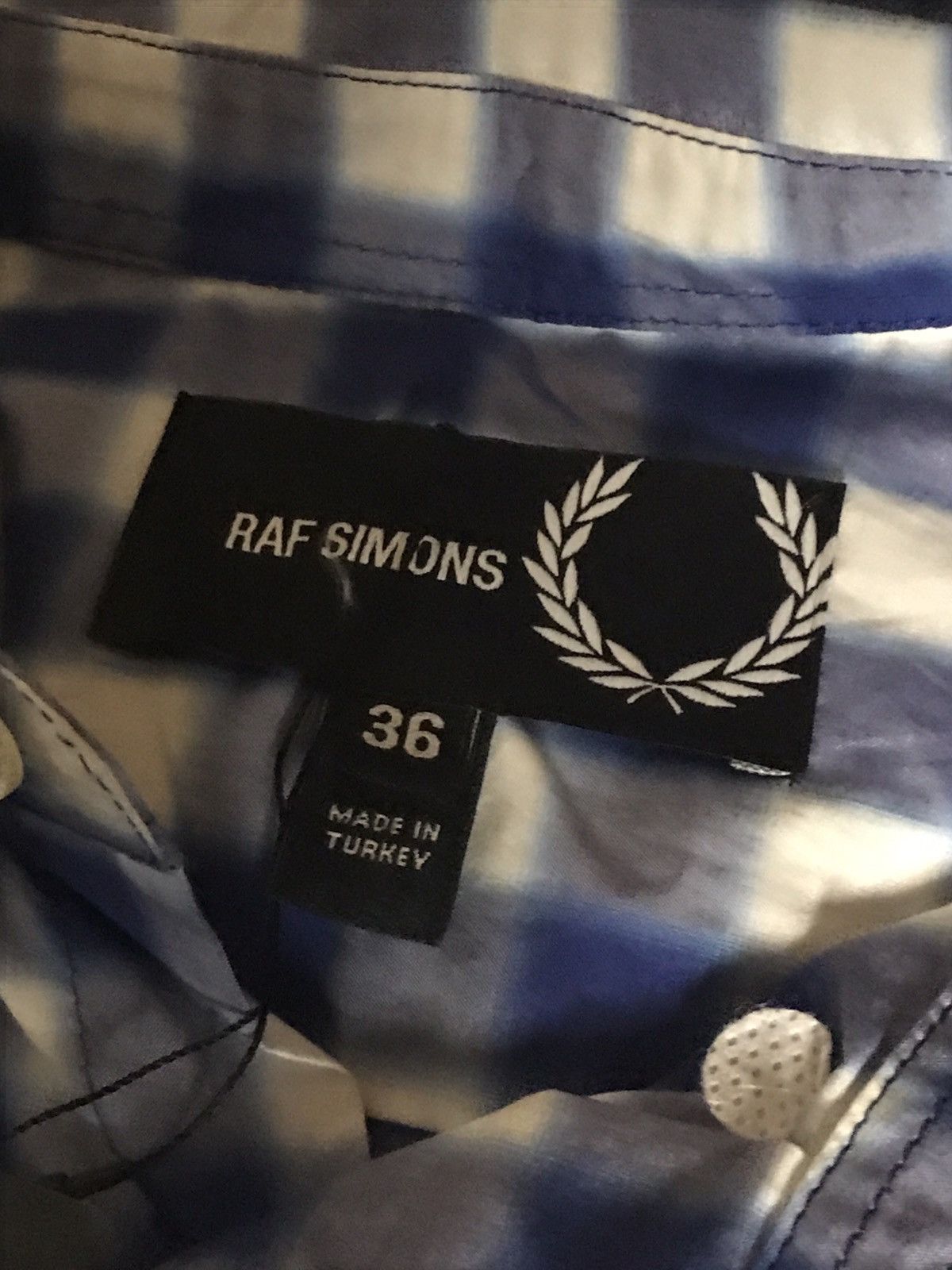 Fred Perry × Raf Simons Fred Perry x Raf Simons Checkered Shirt Size US XS / EU 42 / 0 - 5 Thumbnail