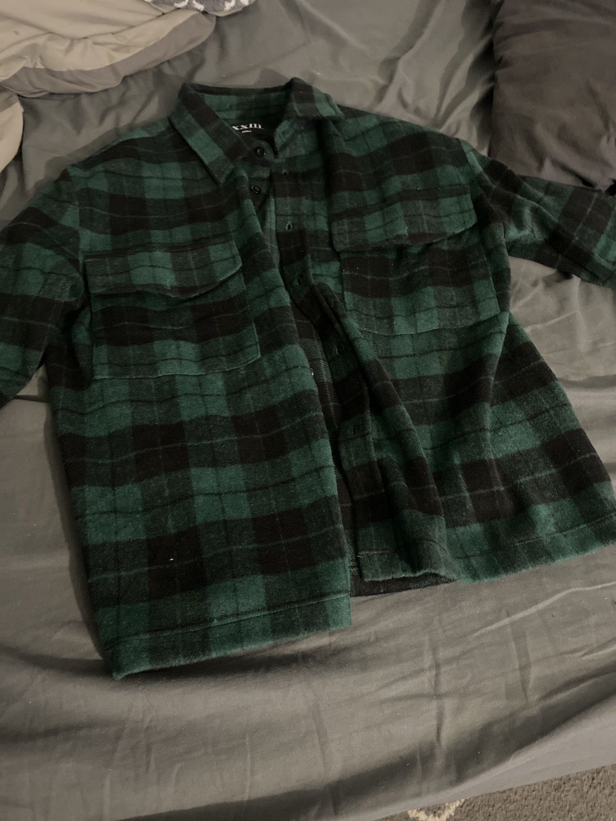 Vintage Green/Black Flannel Shirt Size US S / EU 44-46 / 1 - 1 Preview