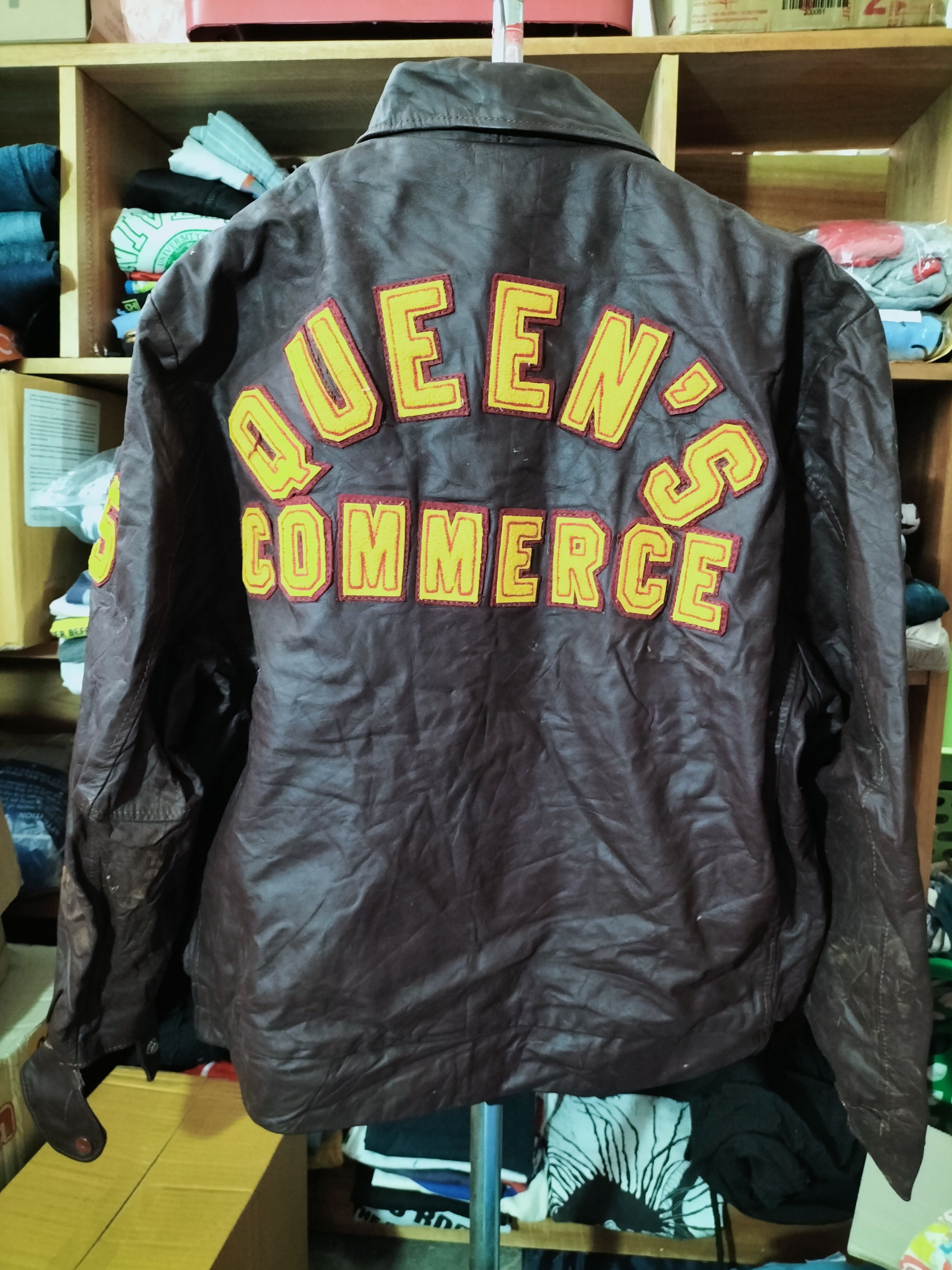 Vintage 90s Cactus Jack Leather Jacket Queens Commerce Size US M / EU 48-50 / 2 - 2 Thumbnail