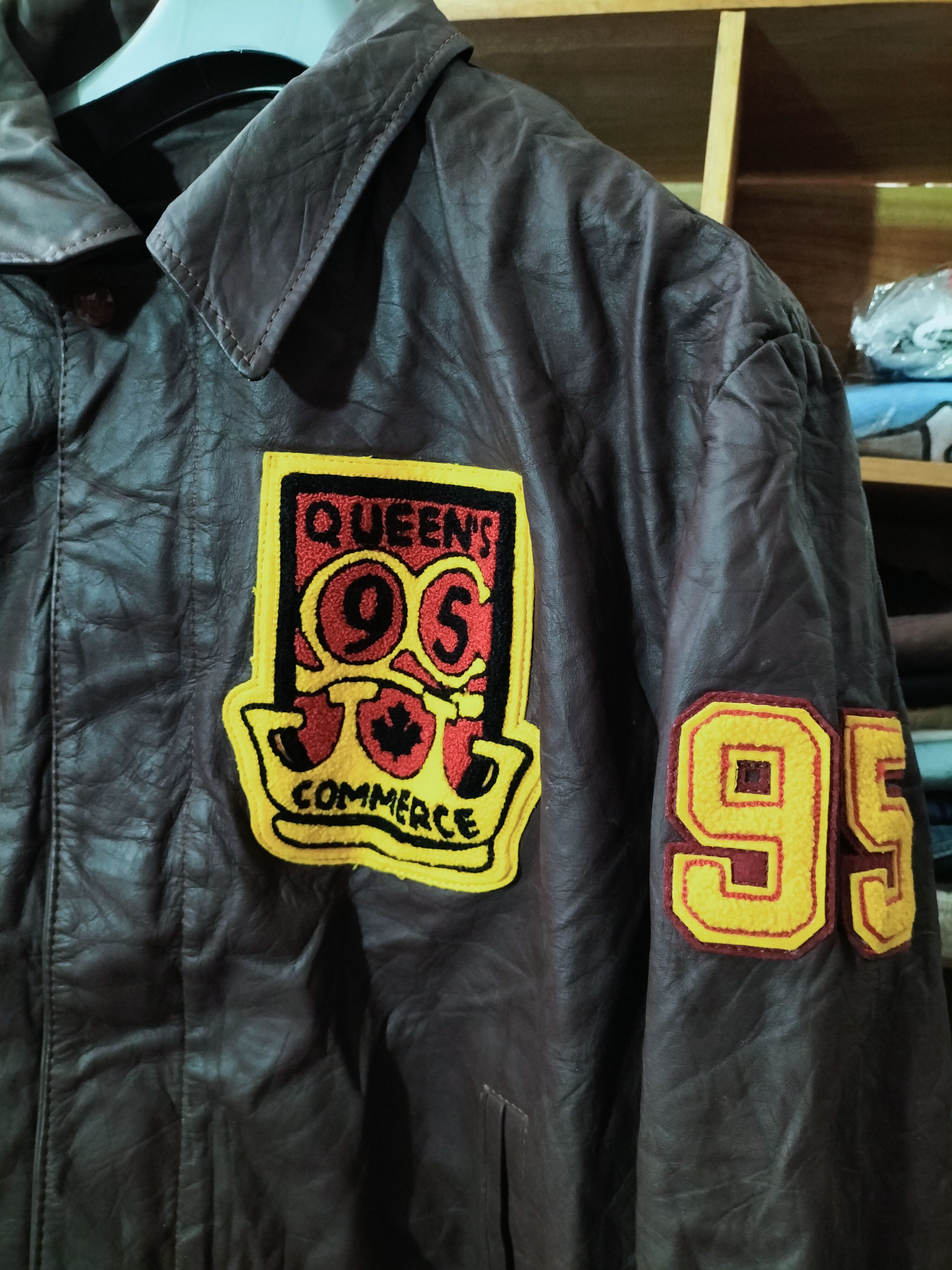 Vintage 90s Cactus Jack Leather Jacket Queens Commerce Size US M / EU 48-50 / 2 - 3 Thumbnail