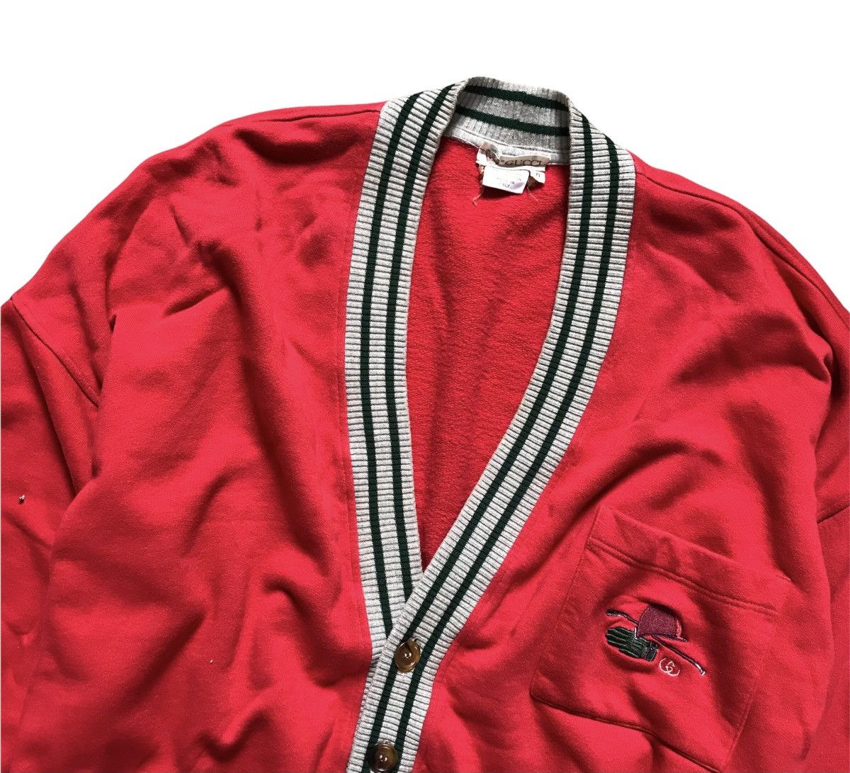 Gucci 80’s Gucci Polo Signature Oversize Cardigan Size US M / EU 48-50 / 2 - 4 Thumbnail