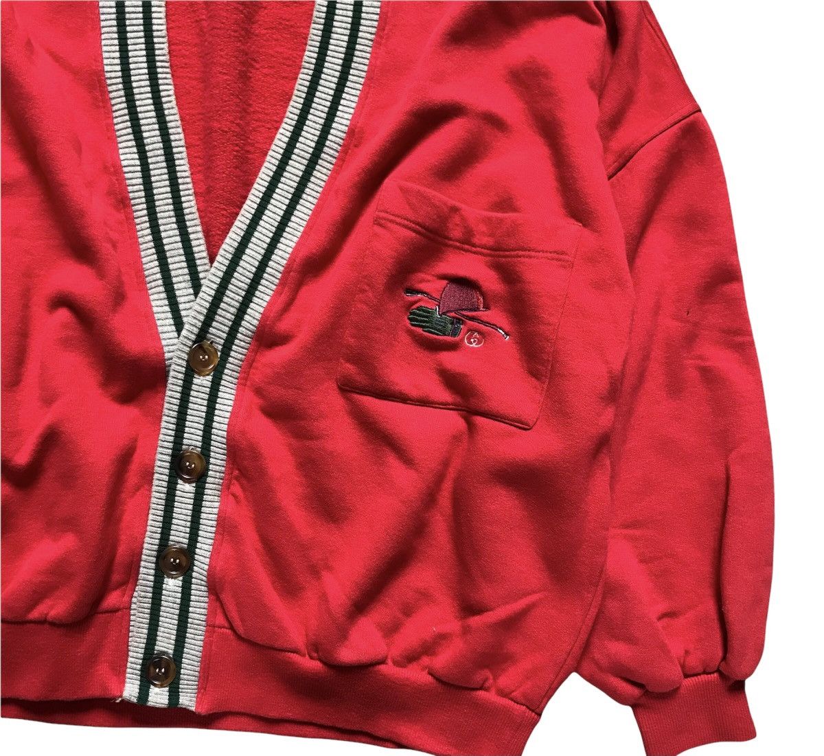 Gucci 80’s Gucci Polo Signature Oversize Cardigan Size US M / EU 48-50 / 2 - 3 Thumbnail