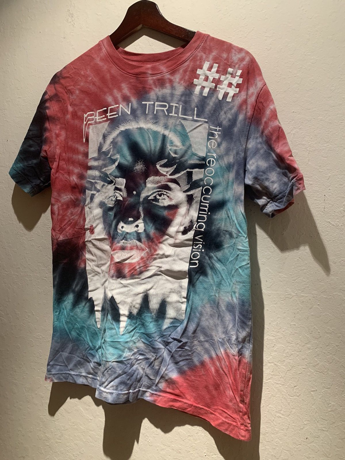 Vintage *RARE* Vintage Been Trill Reoccurring Vision All-Over Shirt Size US M / EU 48-50 / 2 - 1 Preview