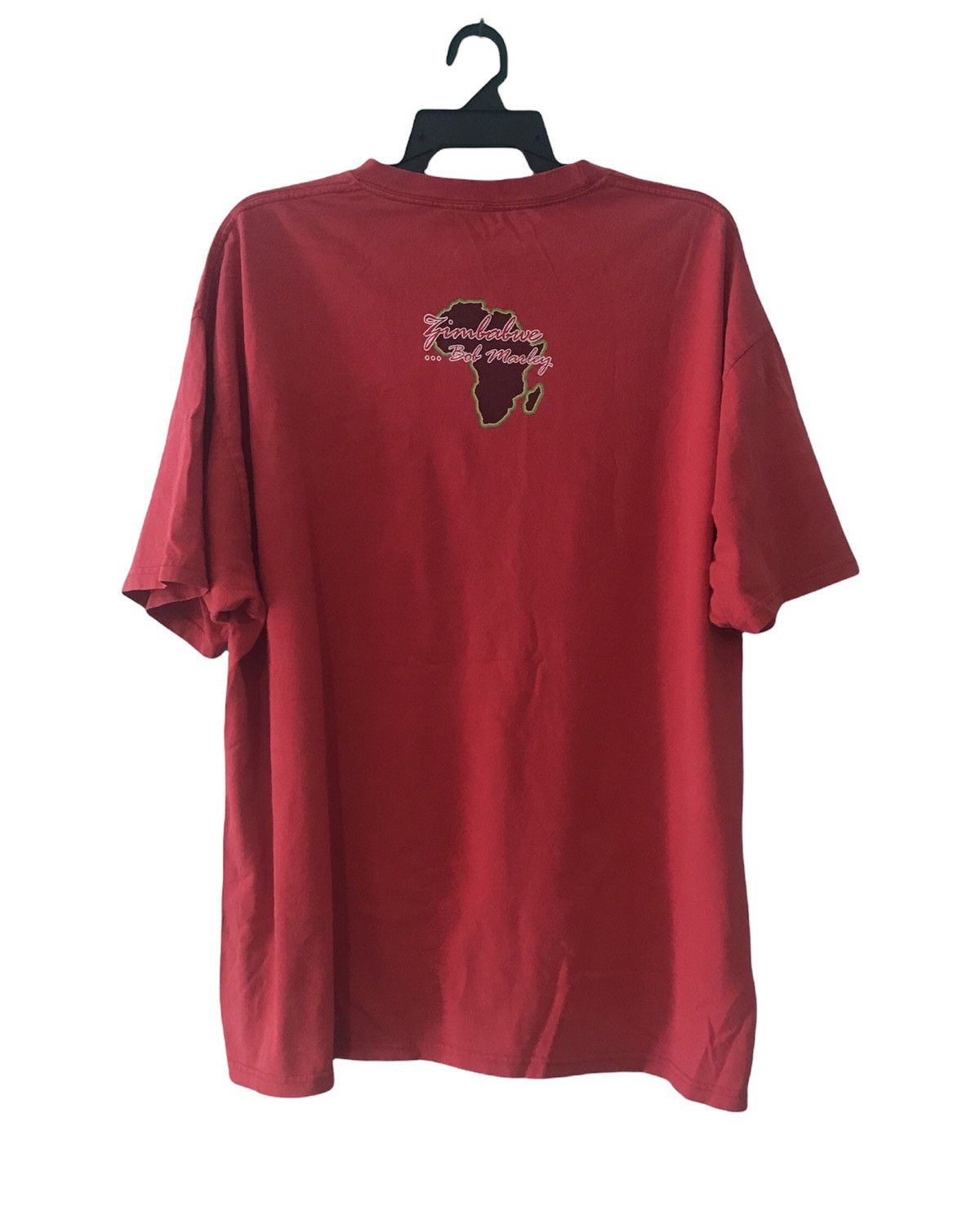 Bob Marley × Vintage Vtg Bob Marley 90's/00's T-Shirt With Zimbabwe Lyrics Size US XL / EU 56 / 4 - 4 Thumbnail