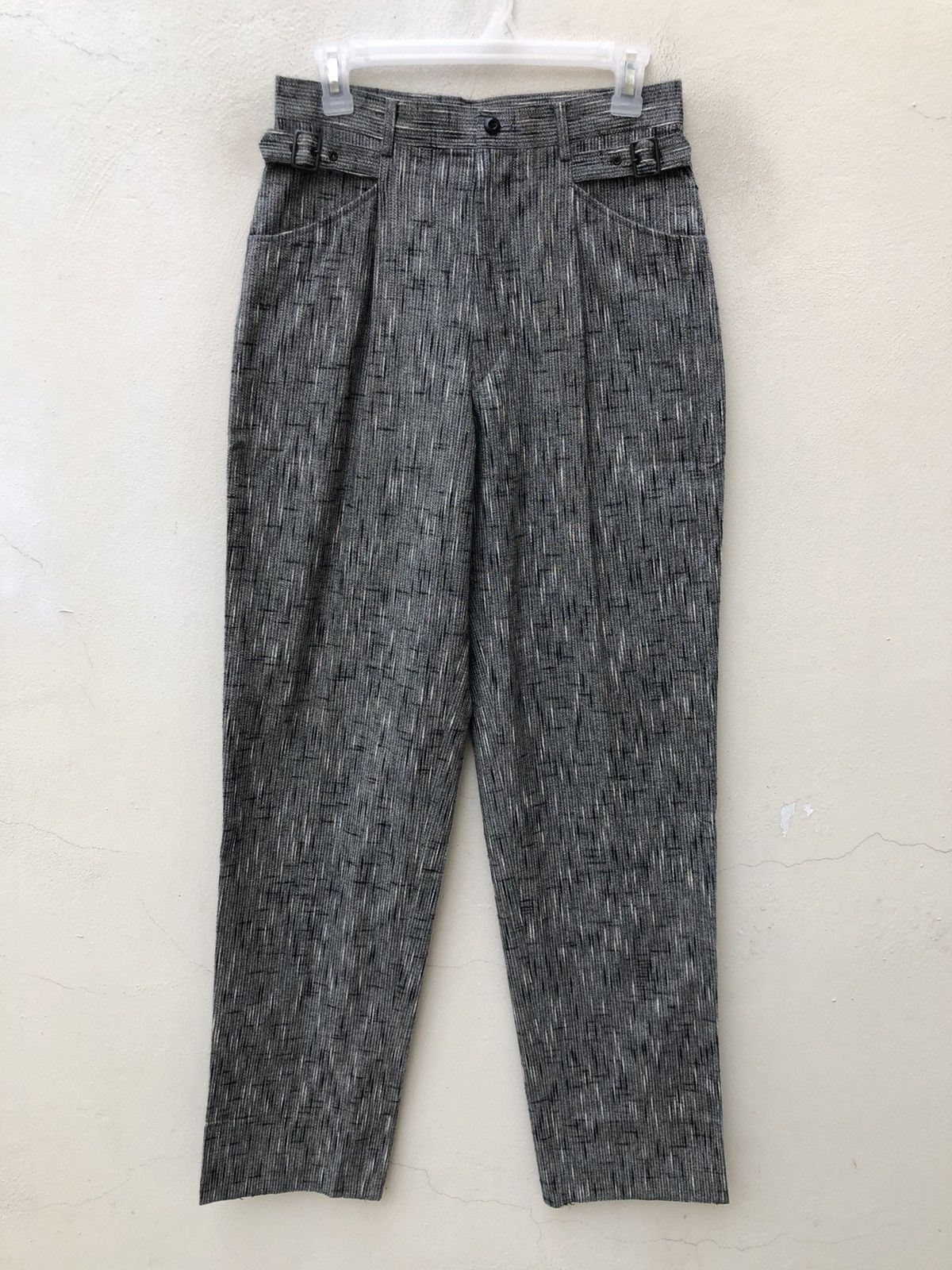 Vintage 90s Monsieur BILVIE Japan Rainy Striped Trouser Pant