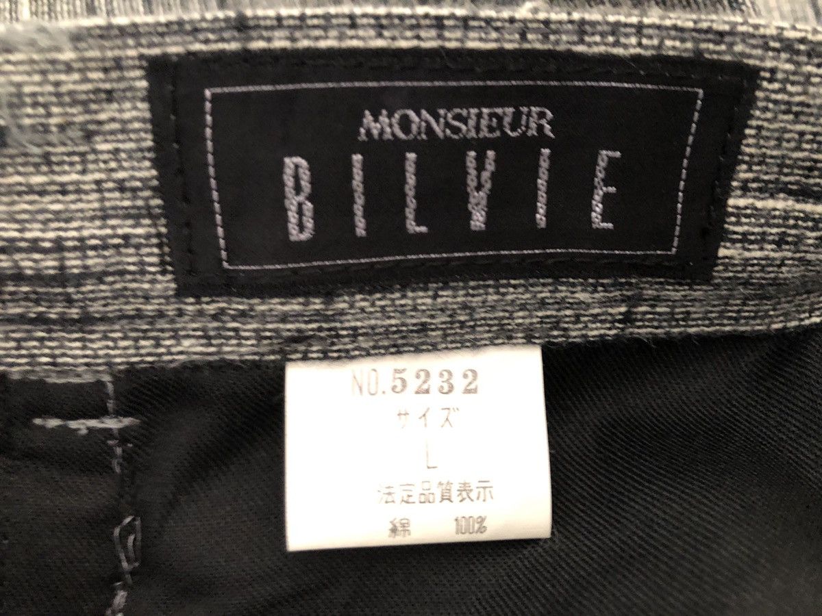 Vintage Vintage 90s Monsieur BILVIE Japan Rainy Striped Trouser Pant Size US 29 - 24 Thumbnail