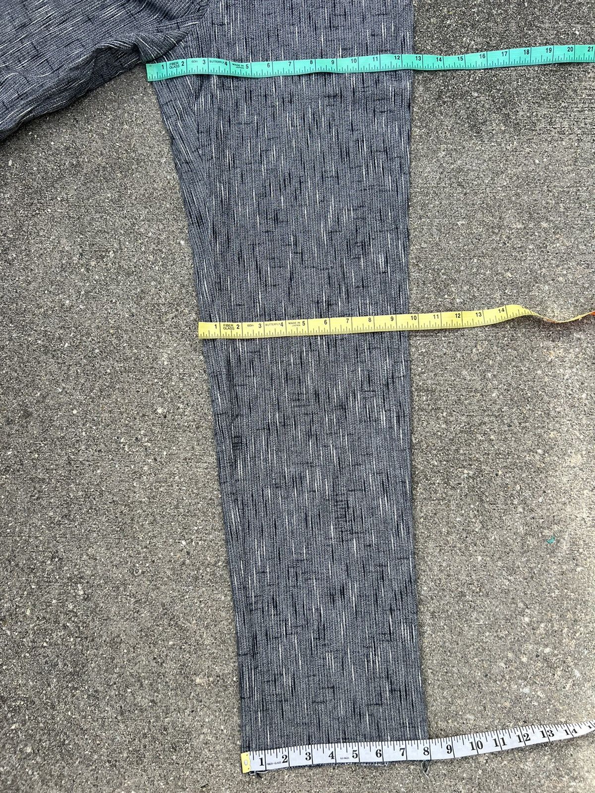 Vintage Vintage 90s Monsieur BILVIE Japan Rainy Striped Trouser Pant Size US 29 - 4 Thumbnail