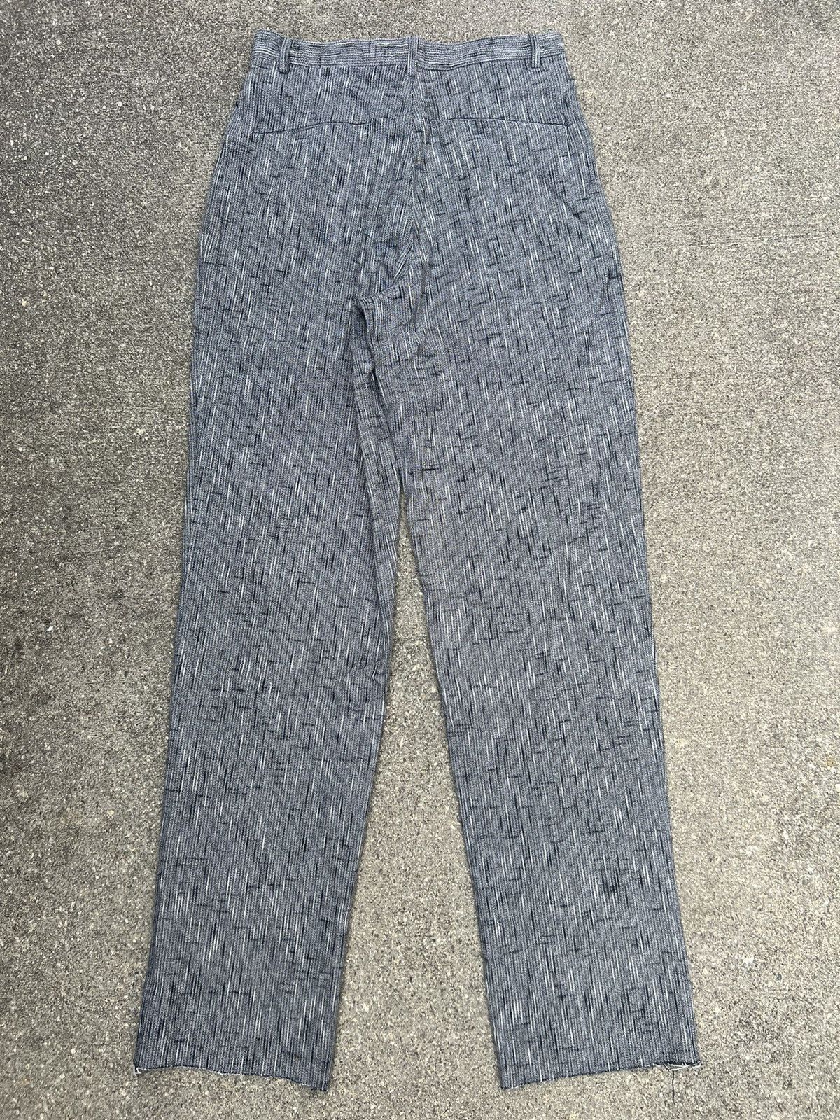 Vintage Vintage 90s Monsieur BILVIE Japan Rainy Striped Trouser Pant Size US 29 - 6 Thumbnail