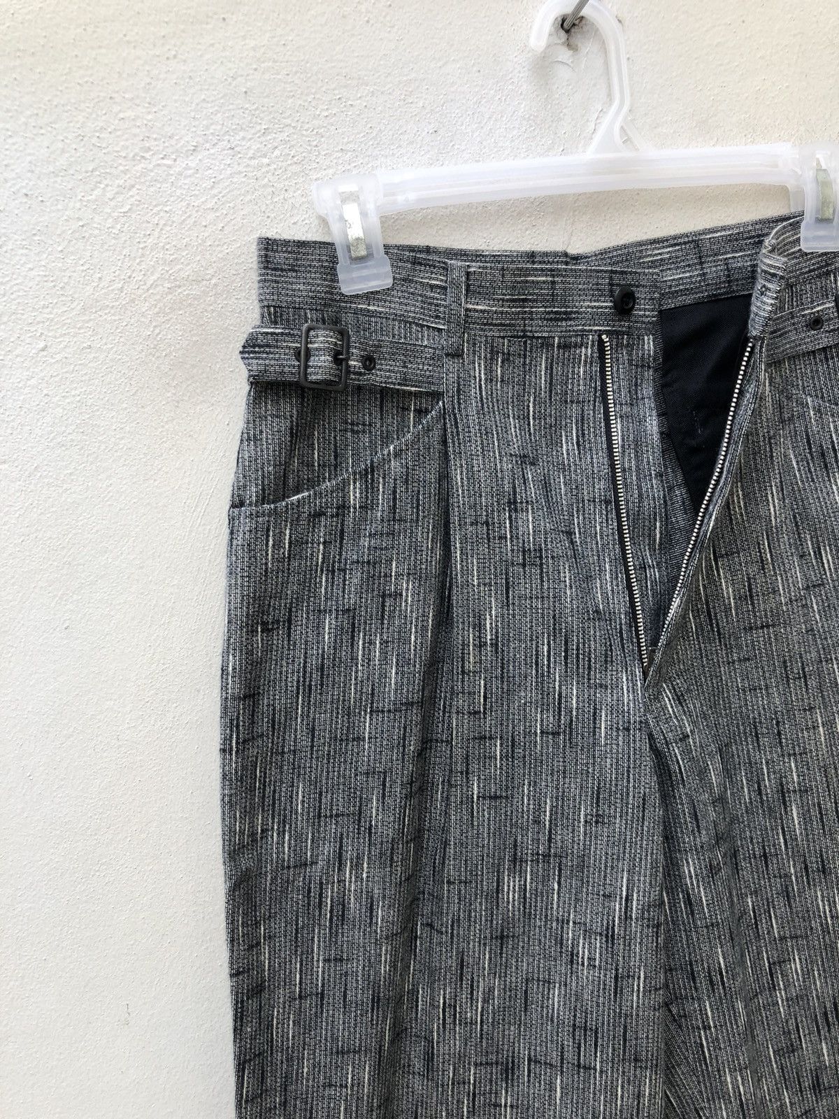 Vintage Vintage 90s Monsieur BILVIE Japan Rainy Striped Trouser Pant Size US 29 - 8 Thumbnail
