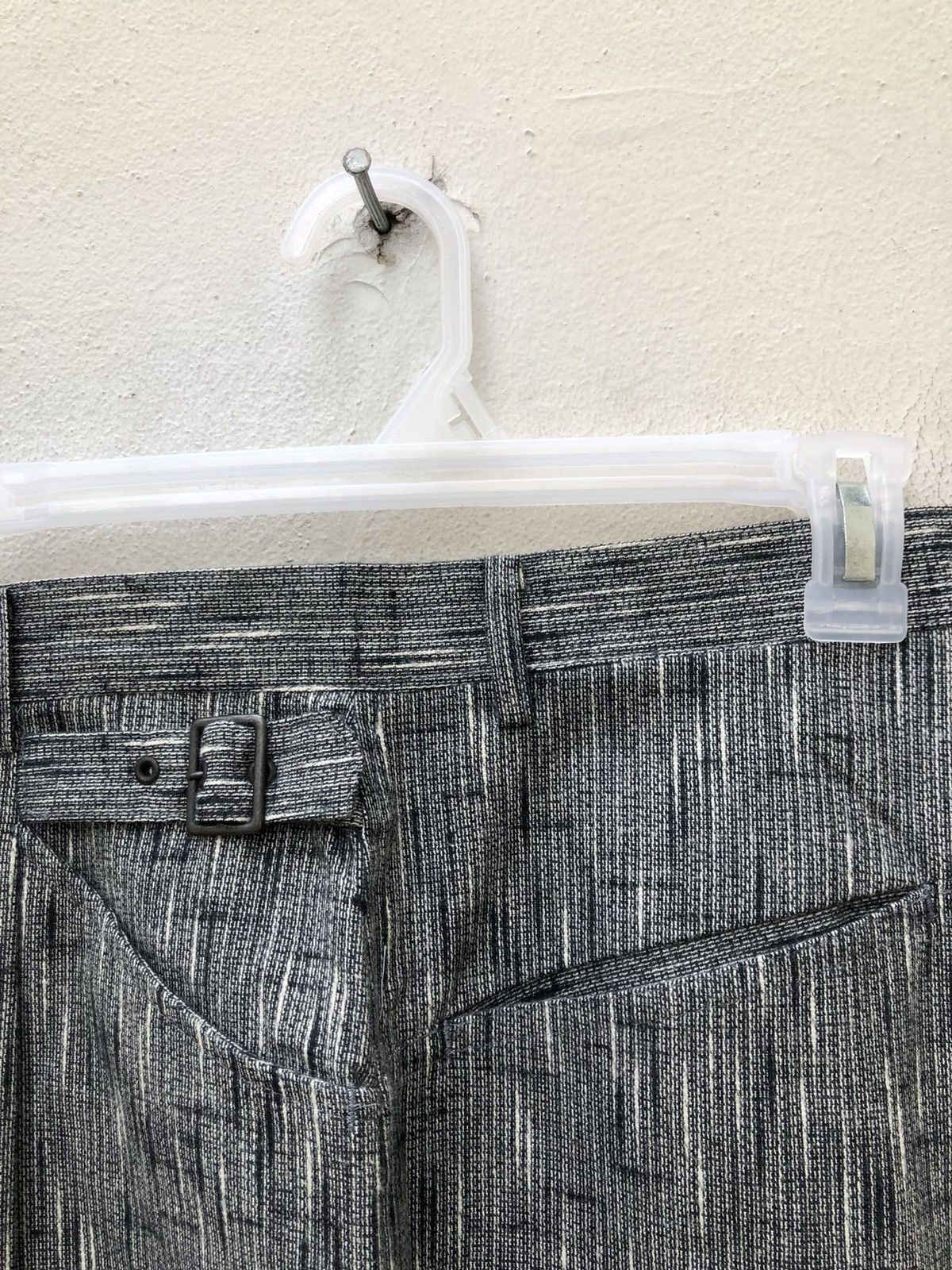 Vintage Vintage 90s Monsieur BILVIE Japan Rainy Striped Trouser Pant Size US 29 - 23 Thumbnail