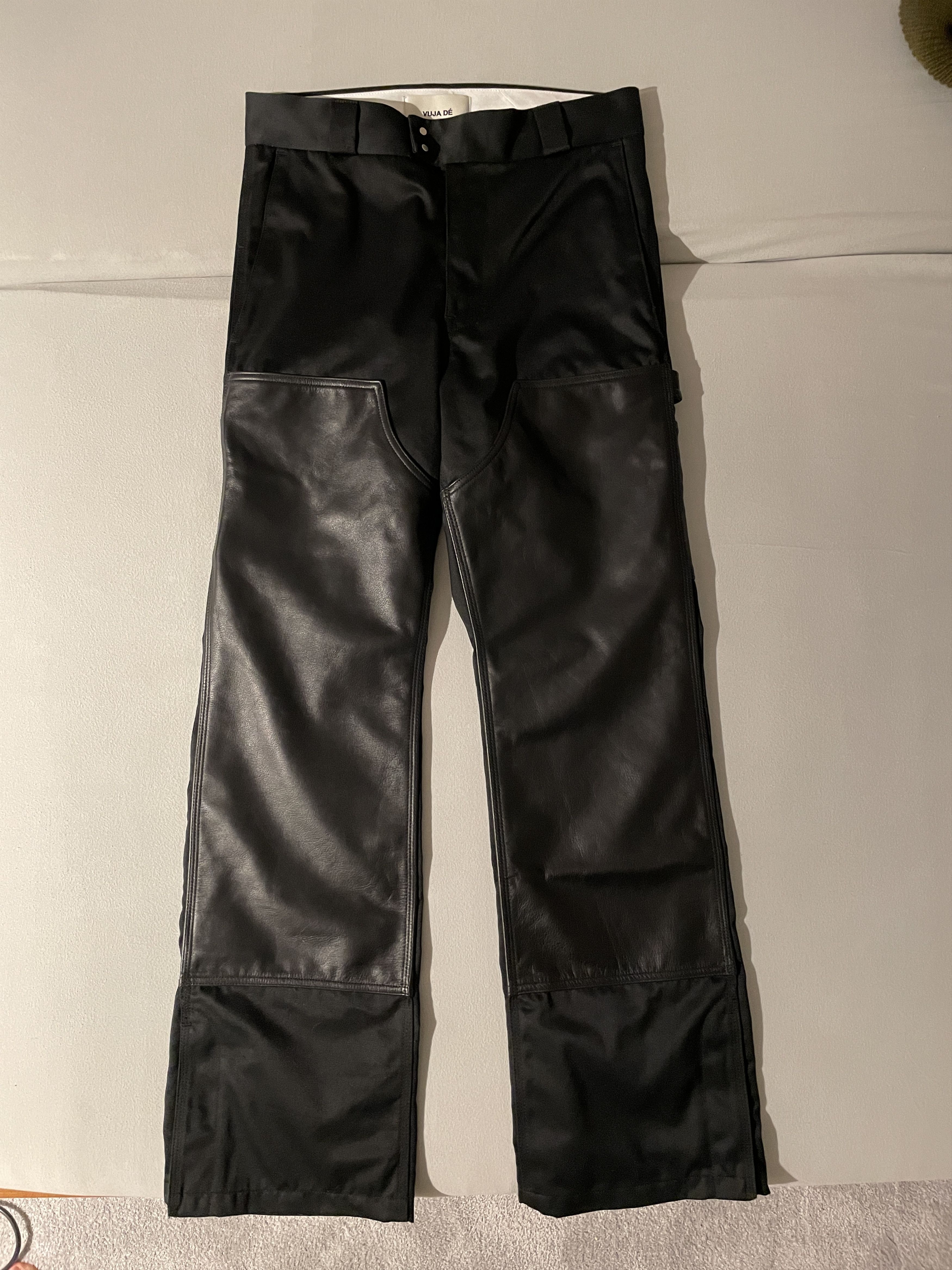 Vuja De SIZE 3 Vuja De Adagio Double Knee Leather Trousers | Grailed