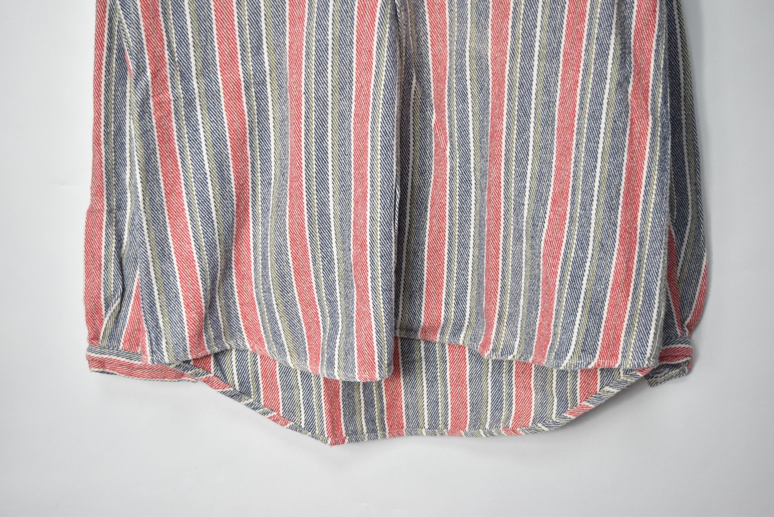 Nepenthes NEPENTHES/stripe collar less shirt/26303 - 678 90.4 Size US M / EU 48-50 / 2 - 5 Thumbnail