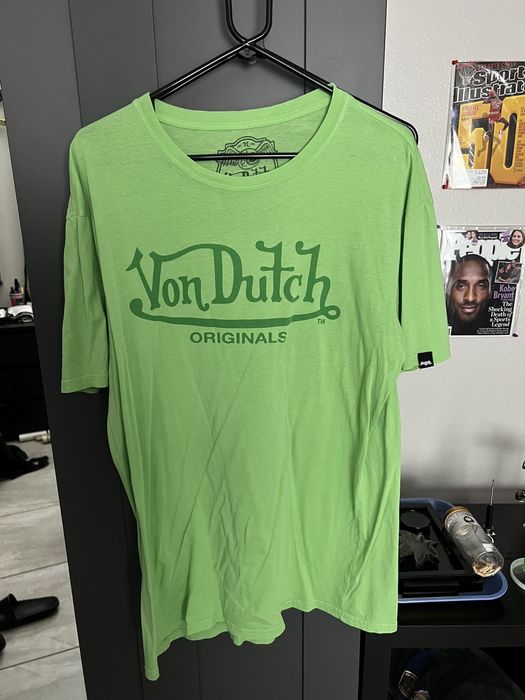 Von Dutch T-shirt Donna Blu – Maglietta In Cotone Con Scollo A V E Maniche Corte - 4