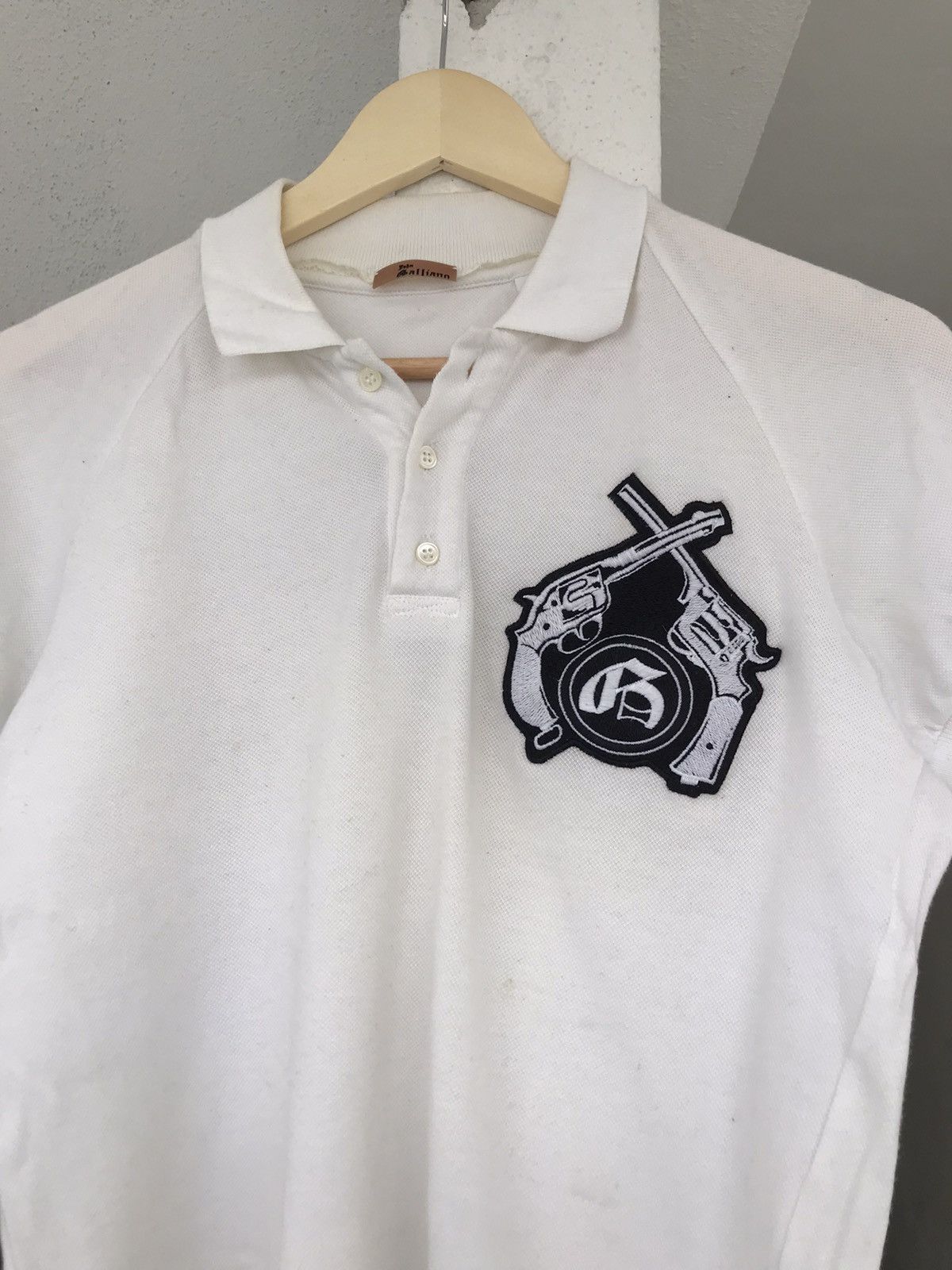John Galliano John Galliano White Polo Tee Size US S / EU 44-46 / 1 - 4 Thumbnail