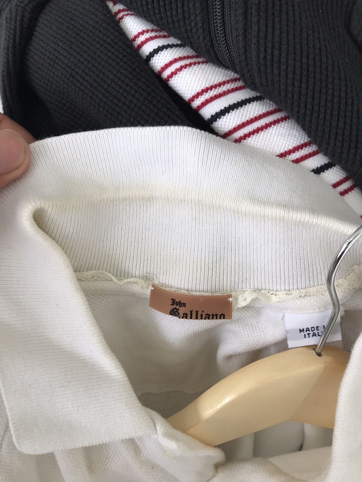 John Galliano John Galliano White Polo Tee Size US S / EU 44-46 / 1 - 9 Thumbnail