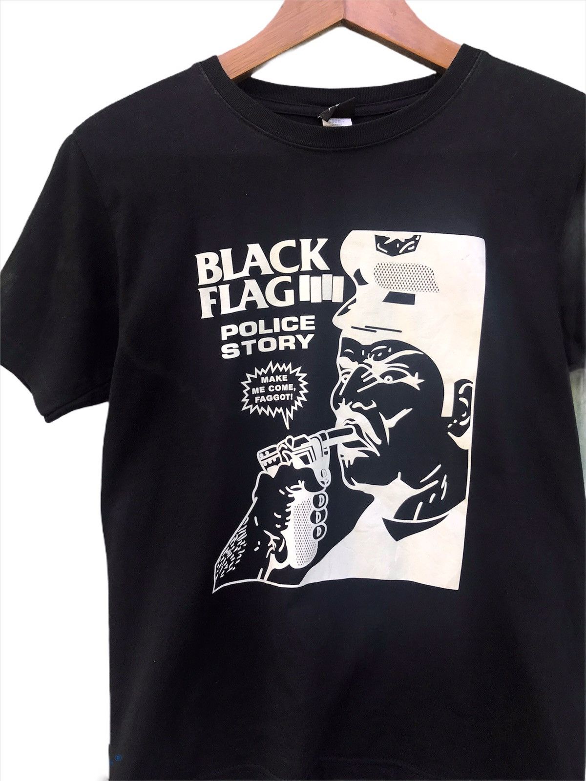 Band Tees × Black Flag Head 🔥 Vintage Black Flag Punk Band Tees Size US M / EU 48-50 / 2 - 2 Thumbnail