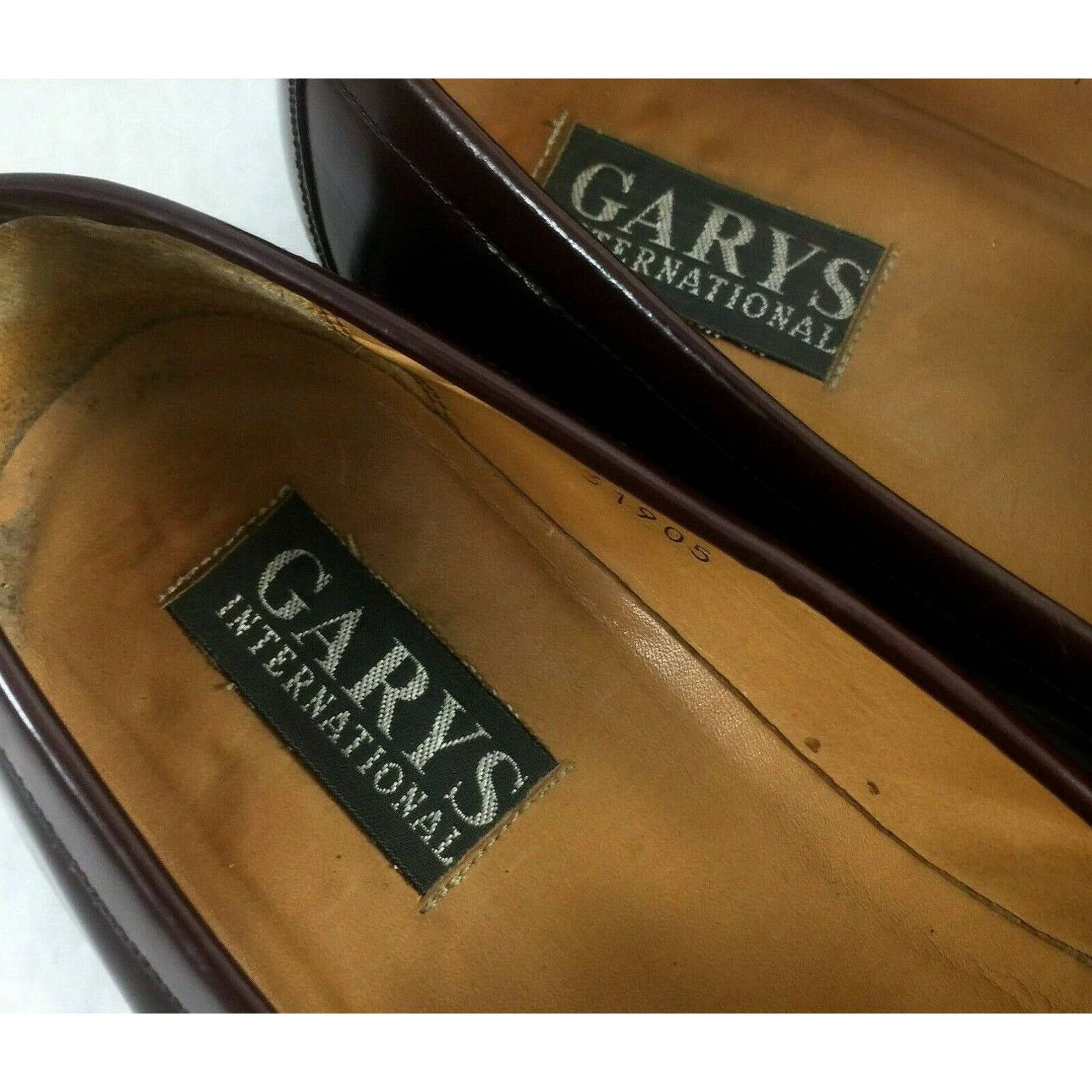 Garys International Kiltie Loafer Tassel Fringe Burgundy Red