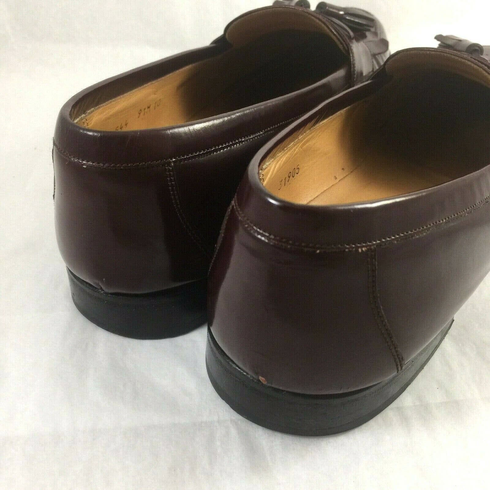 Garys International Kiltie Loafer Tassel Fringe Burgundy Red