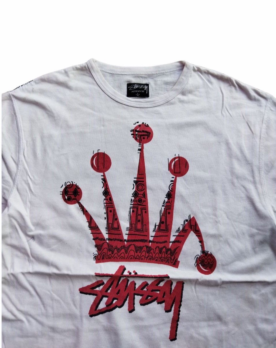 Streetwear × Stussy Stussy Broken Crown Logo Short Sleeve T